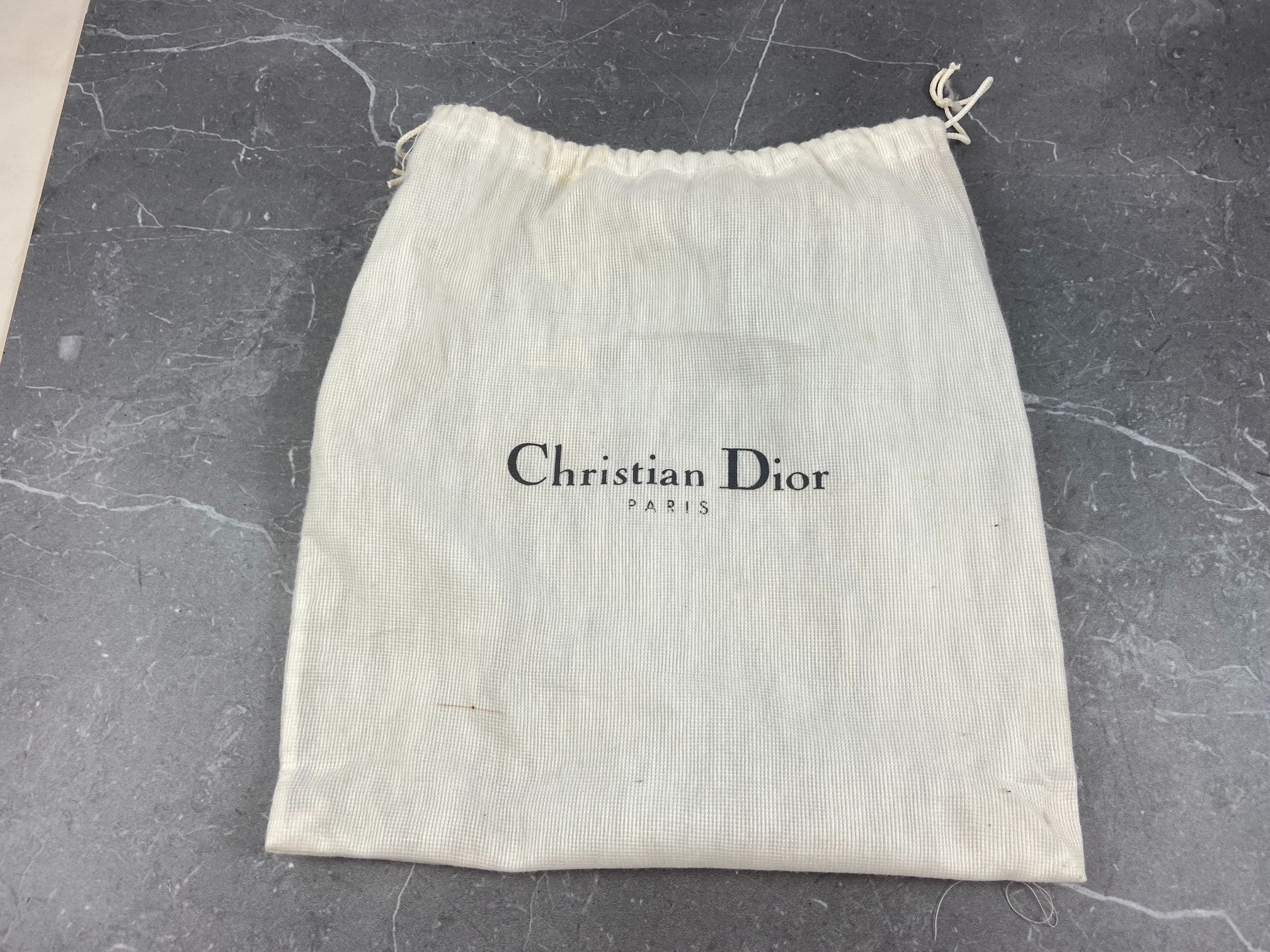 Christian Dior No. 1 Trotter Monogram Shoulder Bag Black