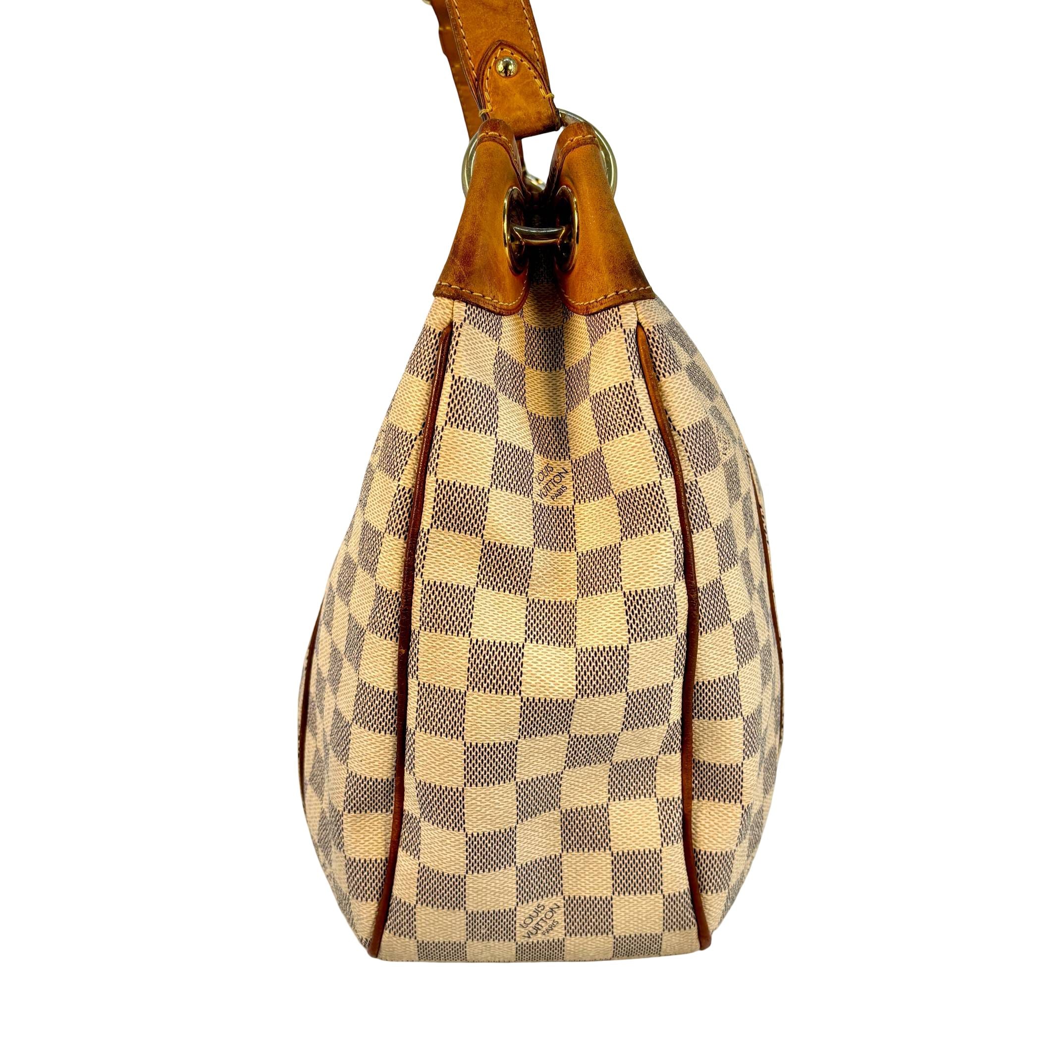 Louis Vuitton Galliera PM Weiß Damier Azur Canvas