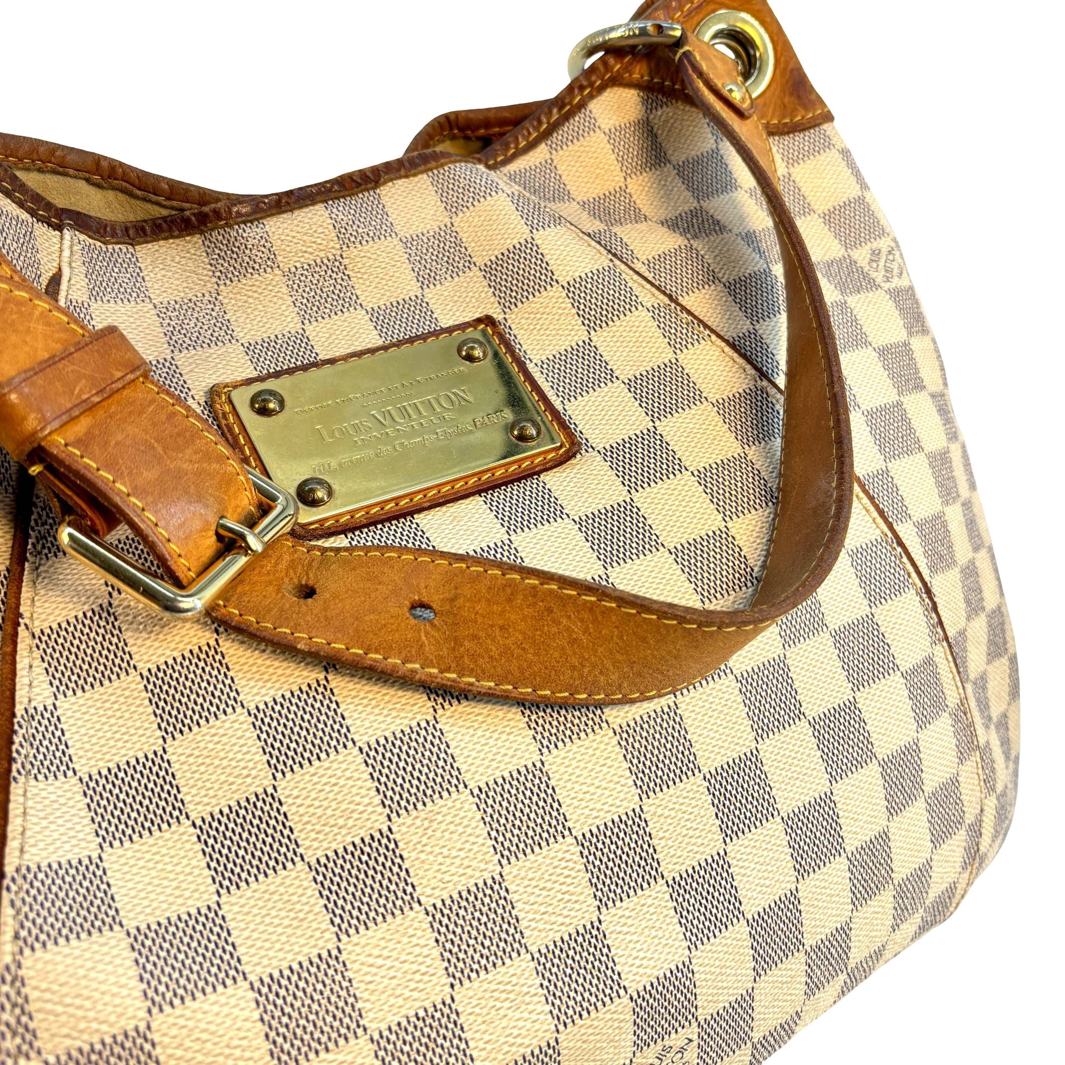 Louis Vuitton Galliera PM Weiß Damier Azur Canvas