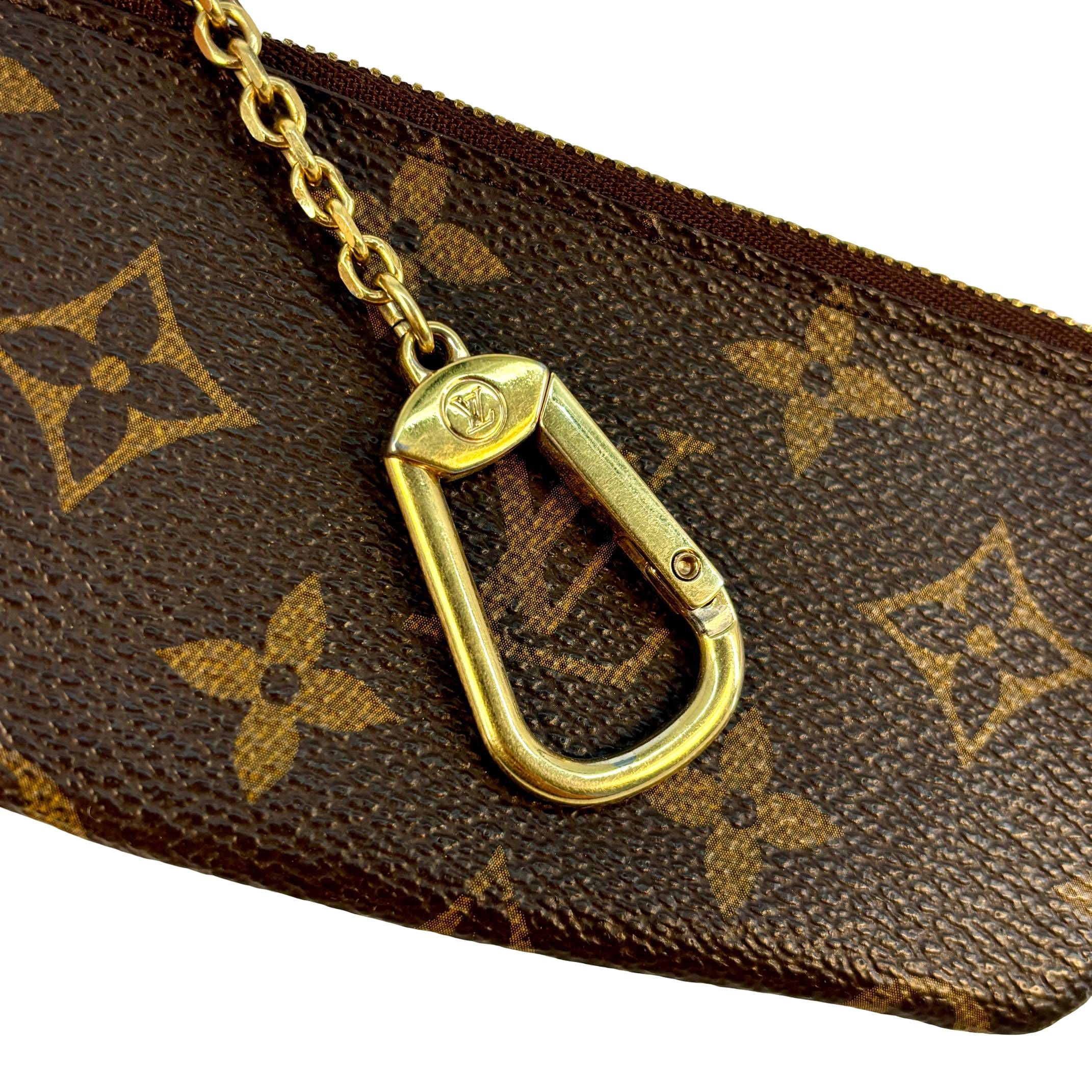 Louis Vuitton Pochette Clés Braun Monogram Canvas