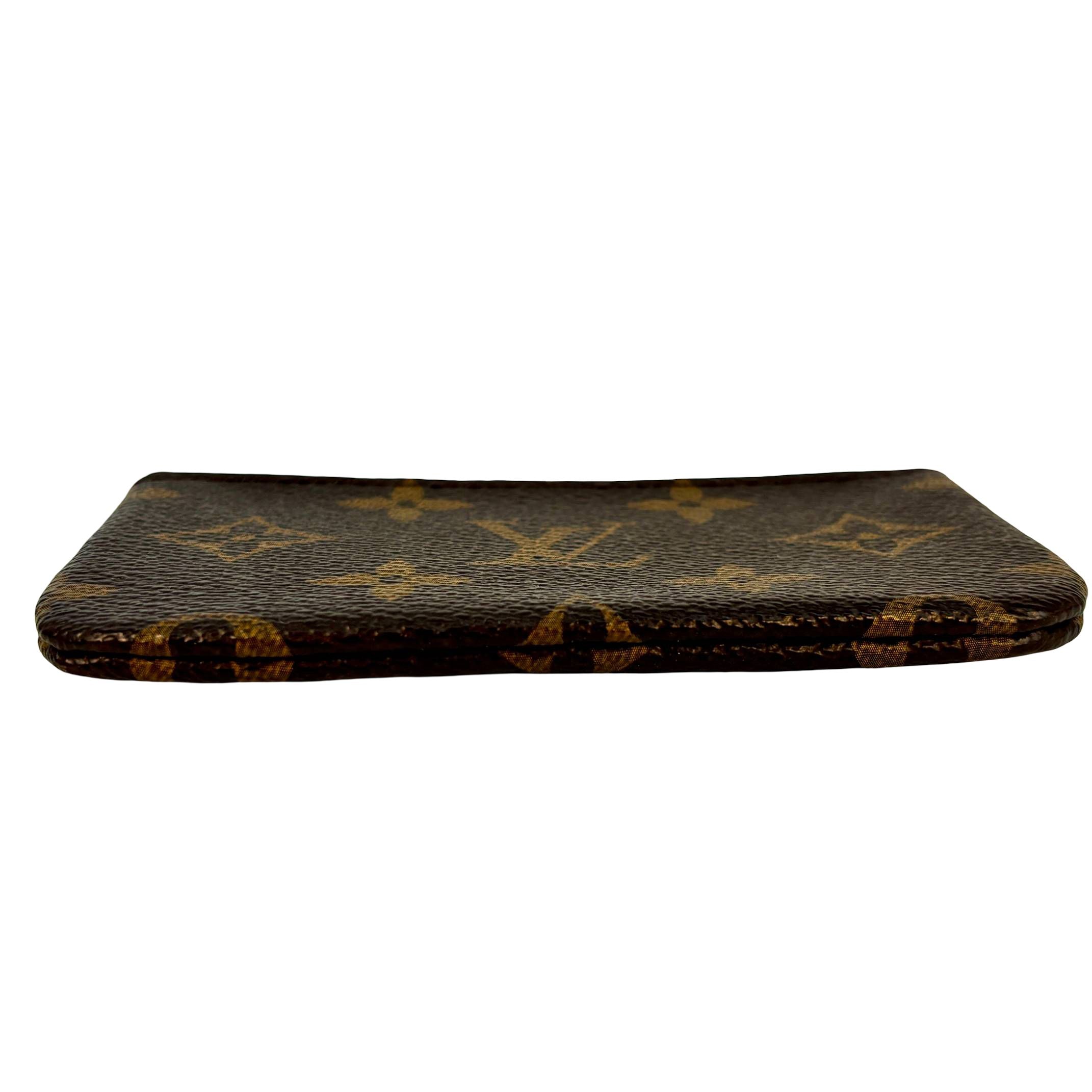 Louis Vuitton Pochette Clés Braun Monogram Canvas