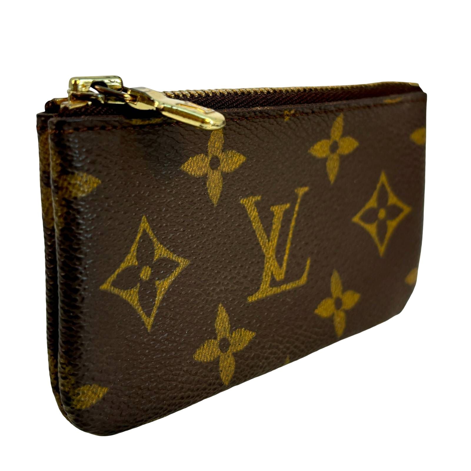 Louis Vuitton Pochette Clés Braun Monogram Canvas