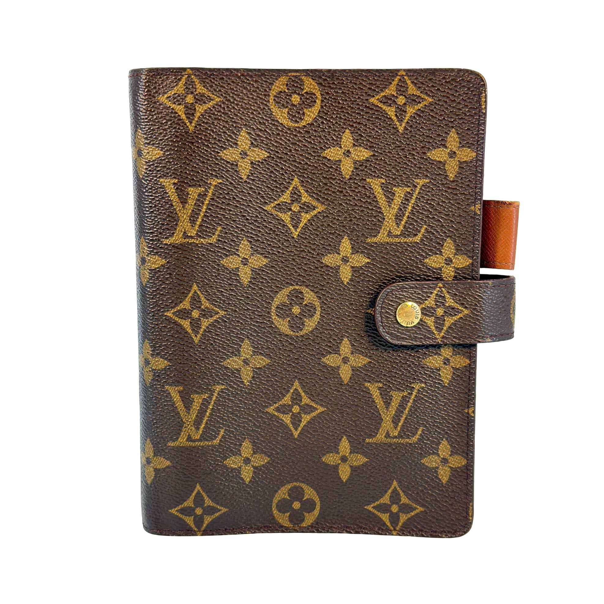Louis Vuitton Agenda MM Braun Monogram Canvas