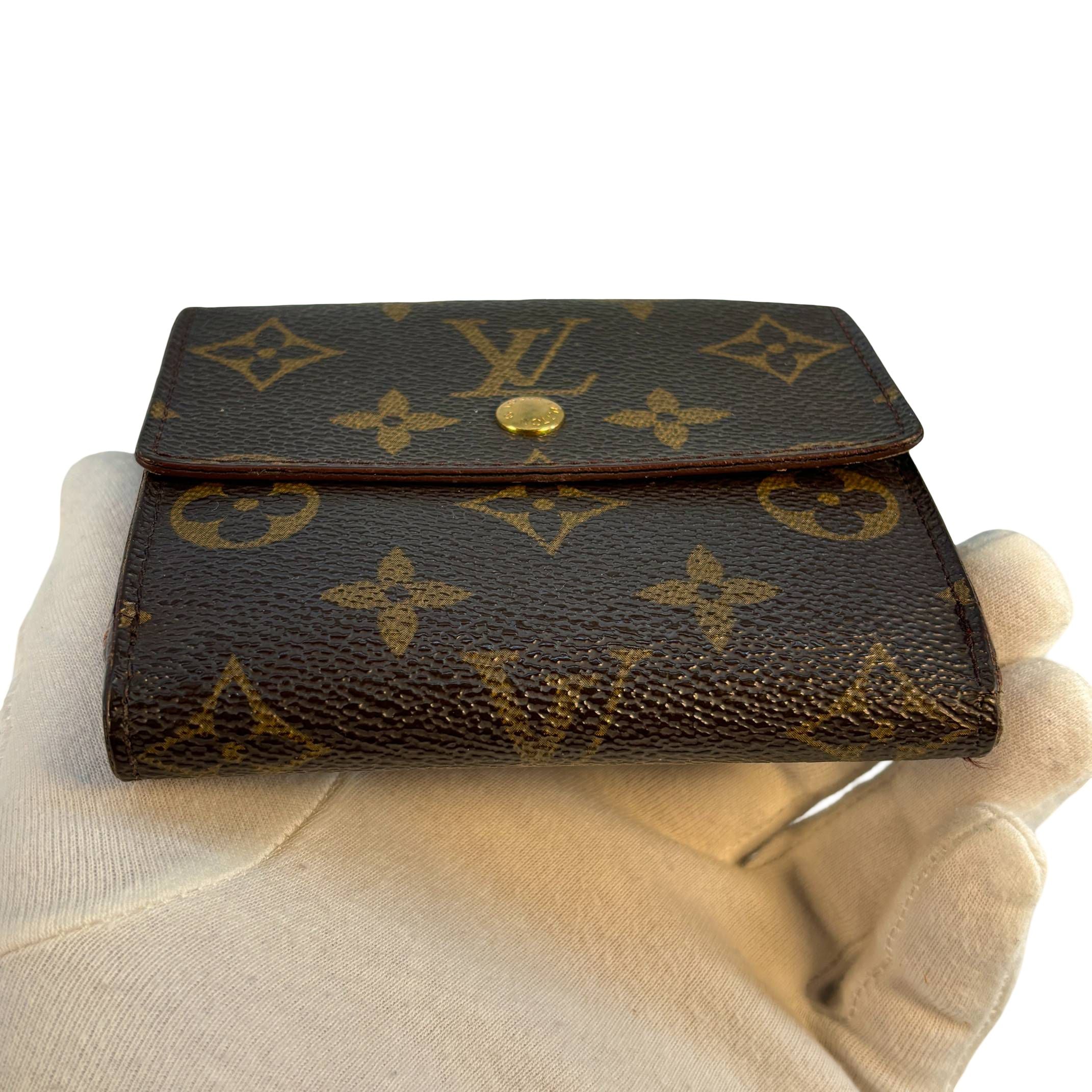 Louis Vuitton Elise Wallet Braun Monogram Canvas