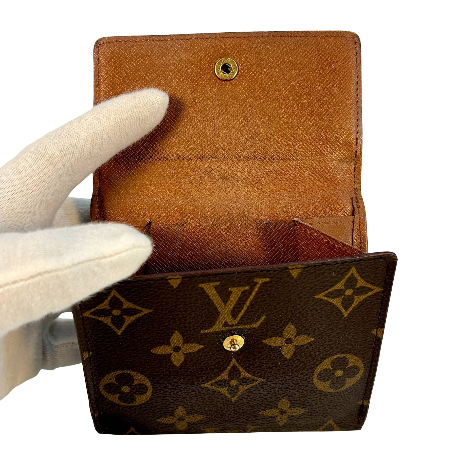 Louis Vuitton Elise Wallet Braun Monogram Canvas