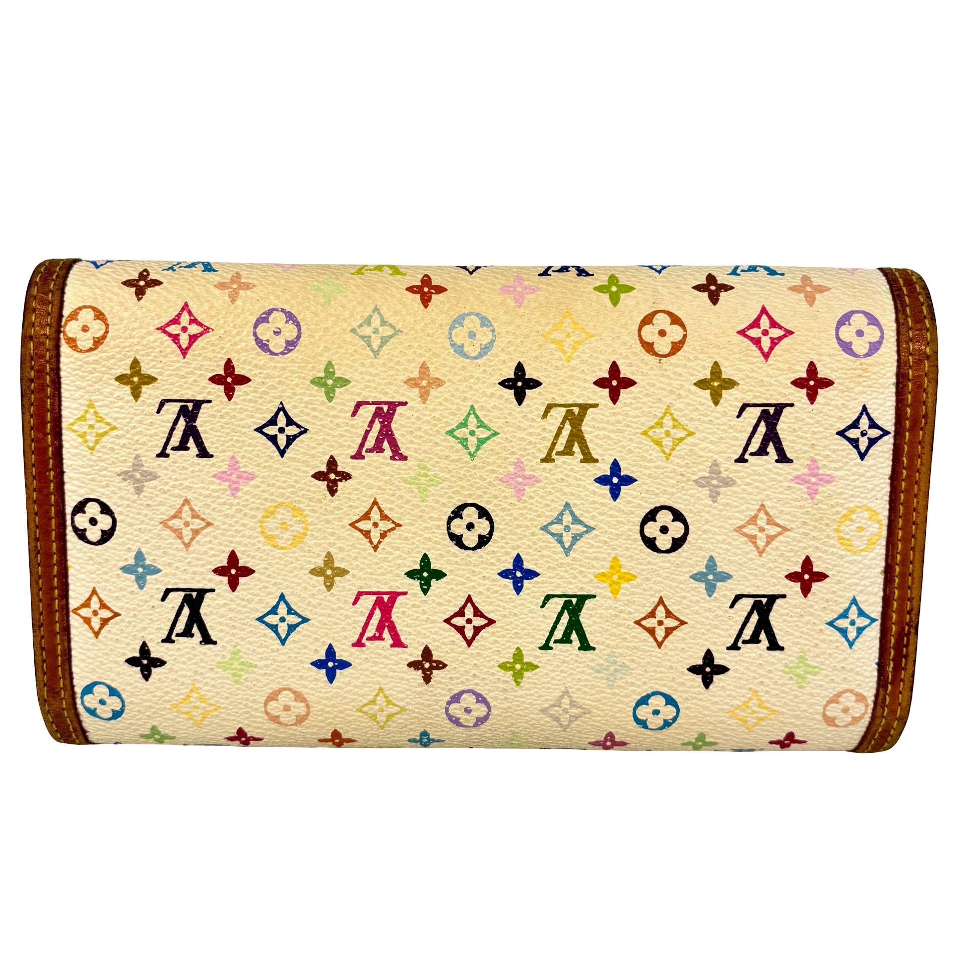 Louis Vuitton Porte Tresor Wallet Multicolor Murakami Canvas
