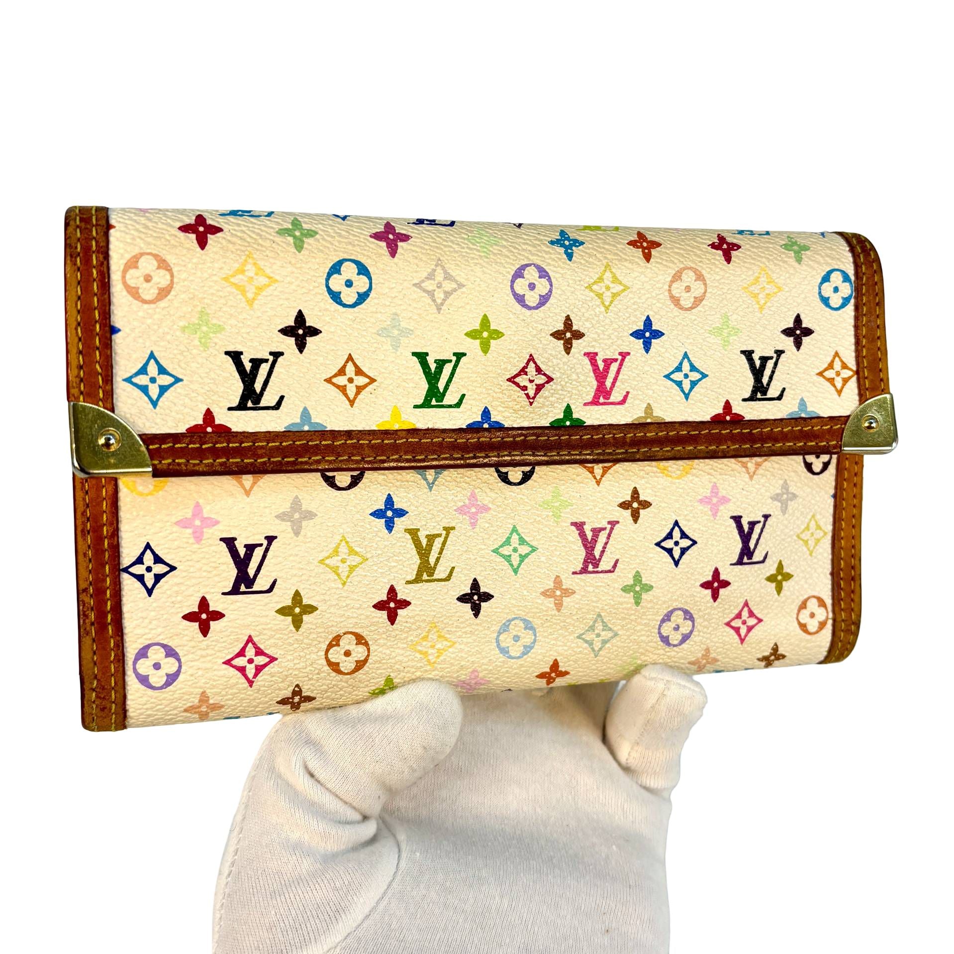 Louis Vuitton Porte Tresor Wallet Multicolor Murakami Canvas