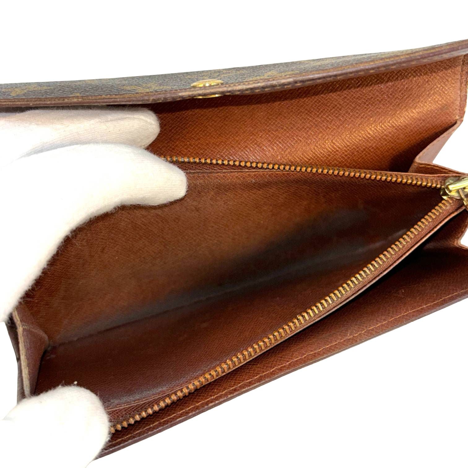 Louis Vuitton Sarah Wallet Braun Monogram Canvas