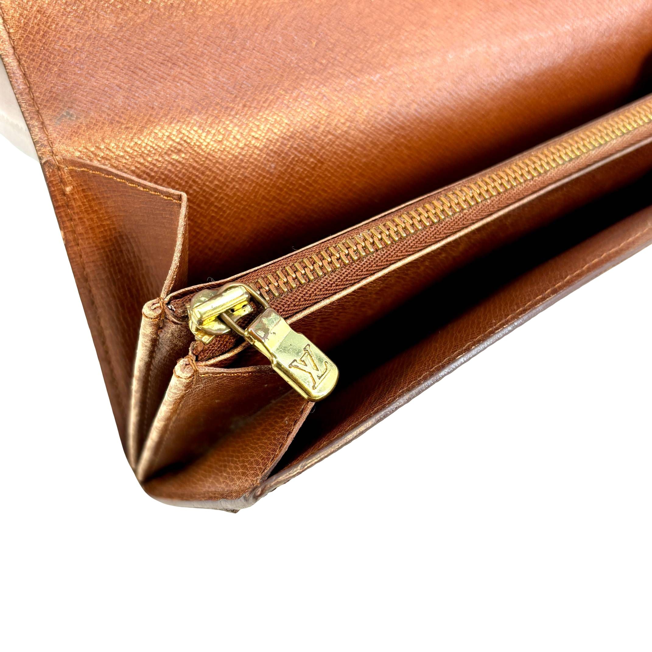 Louis Vuitton Sarah Wallet Braun Monogram Canvas