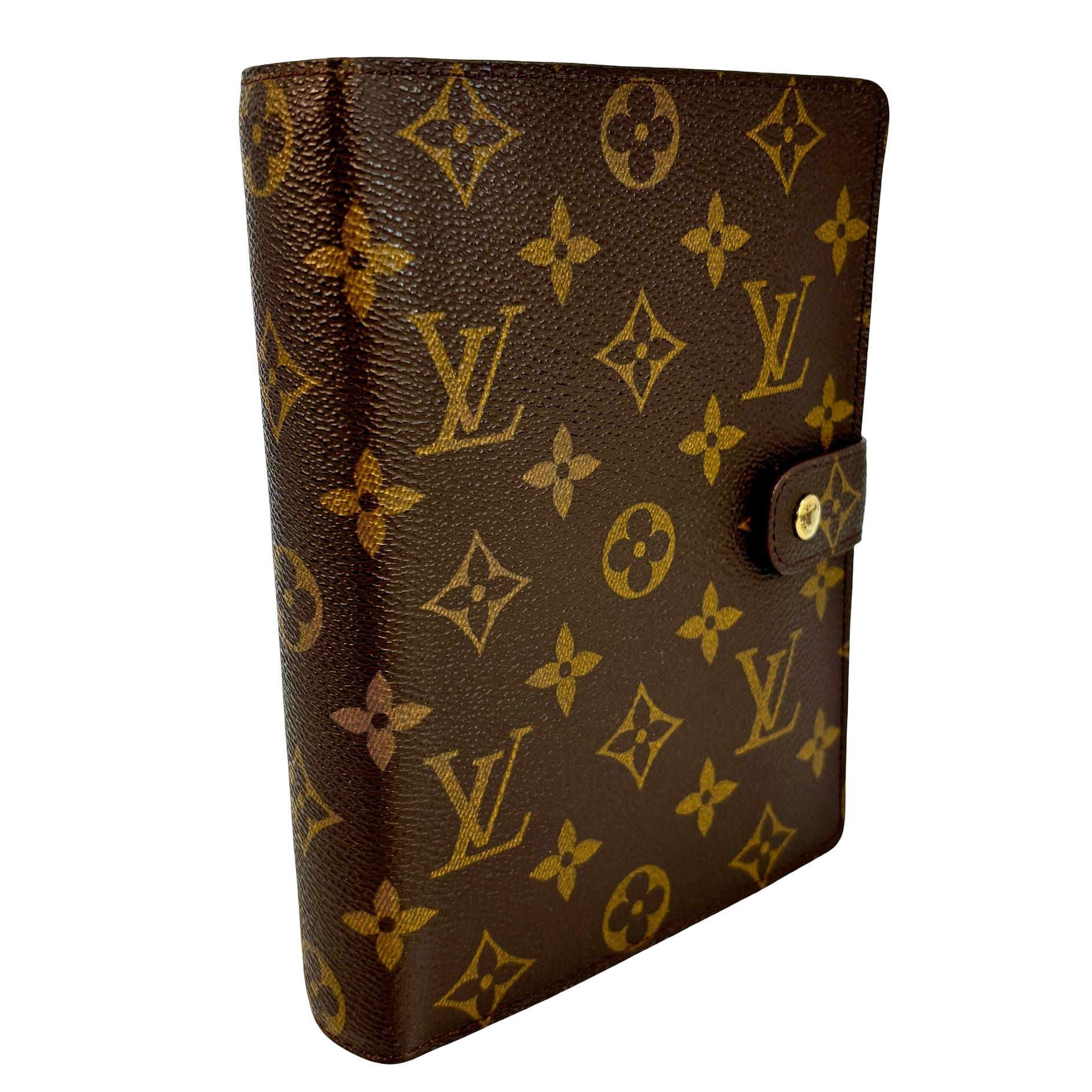 Louis Vuitton Agenda MM Braun Monogram Canvas