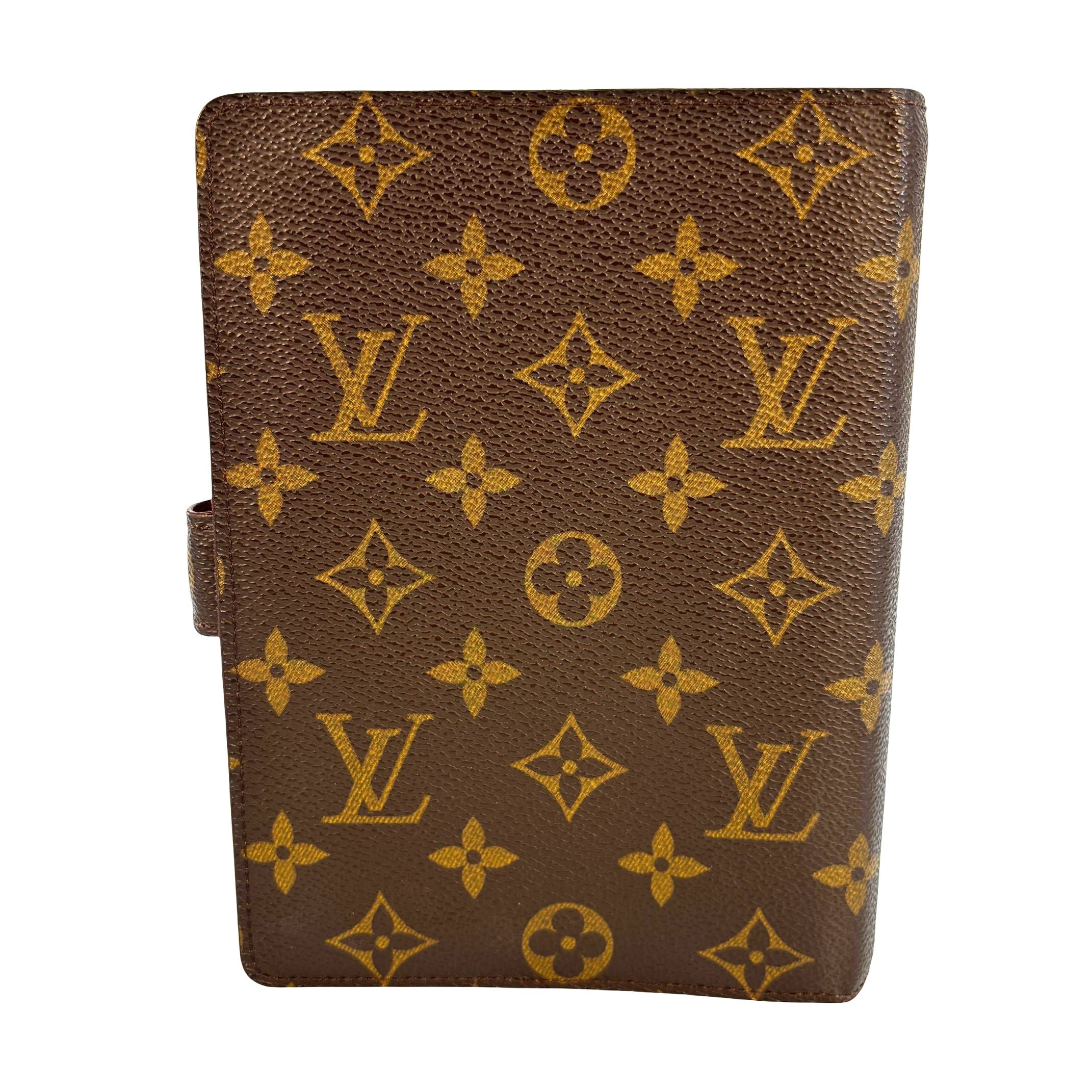 Louis Vuitton Agenda MM Braun Monogram Canvas