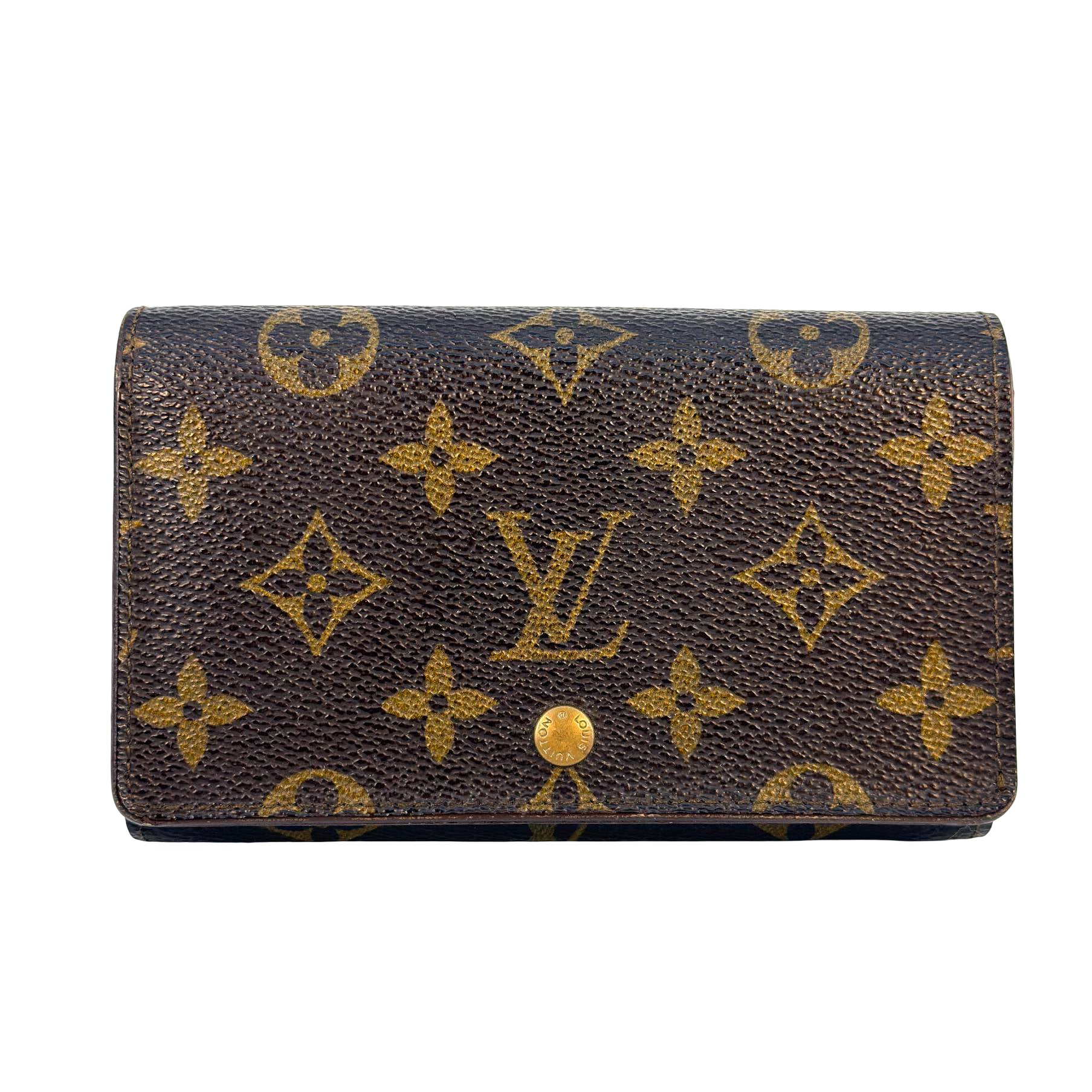 Louis Vuitton Petit Tresor Wallet Braun Monogram Canvas