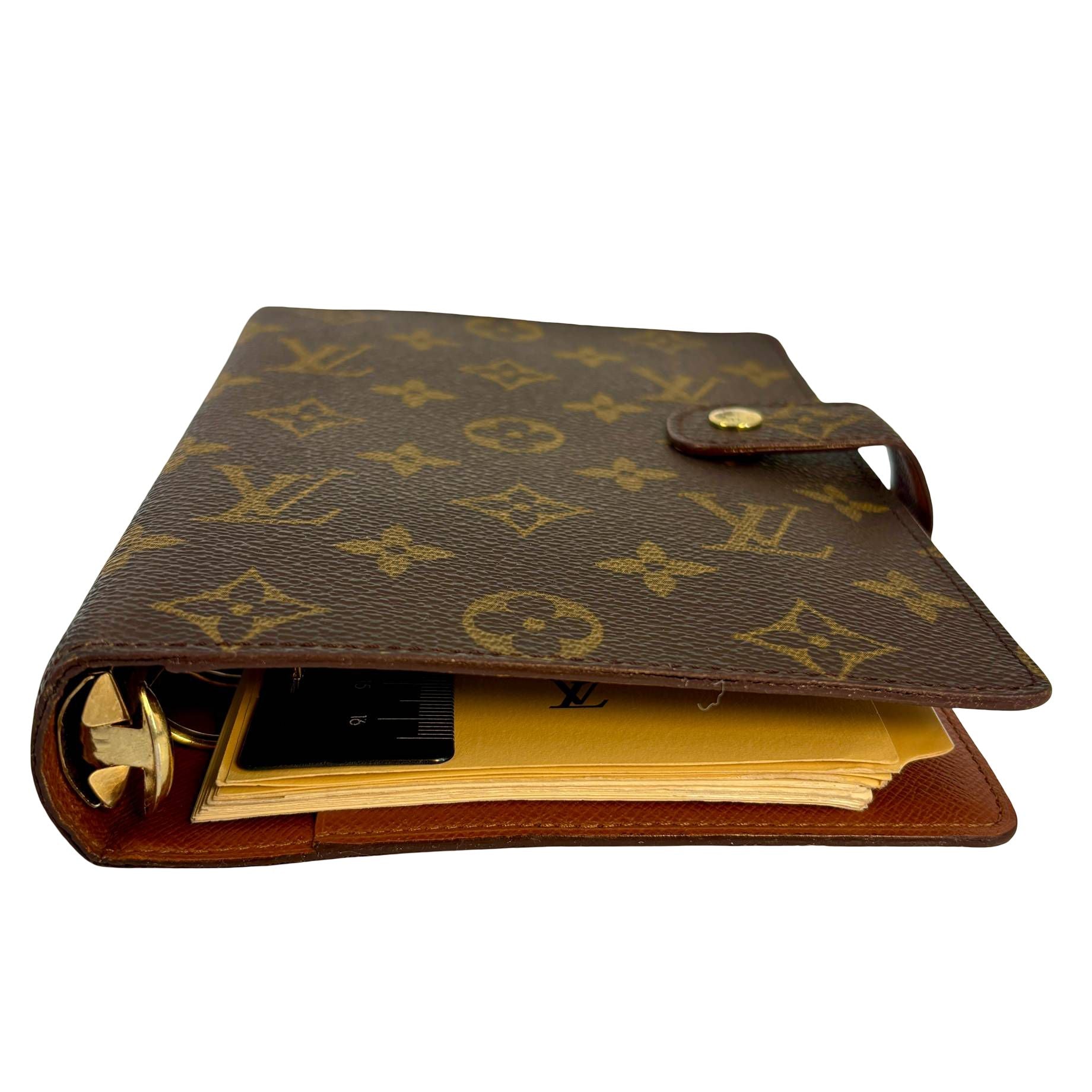 Louis Vuitton Agenda MM Braun Monogram Canvas