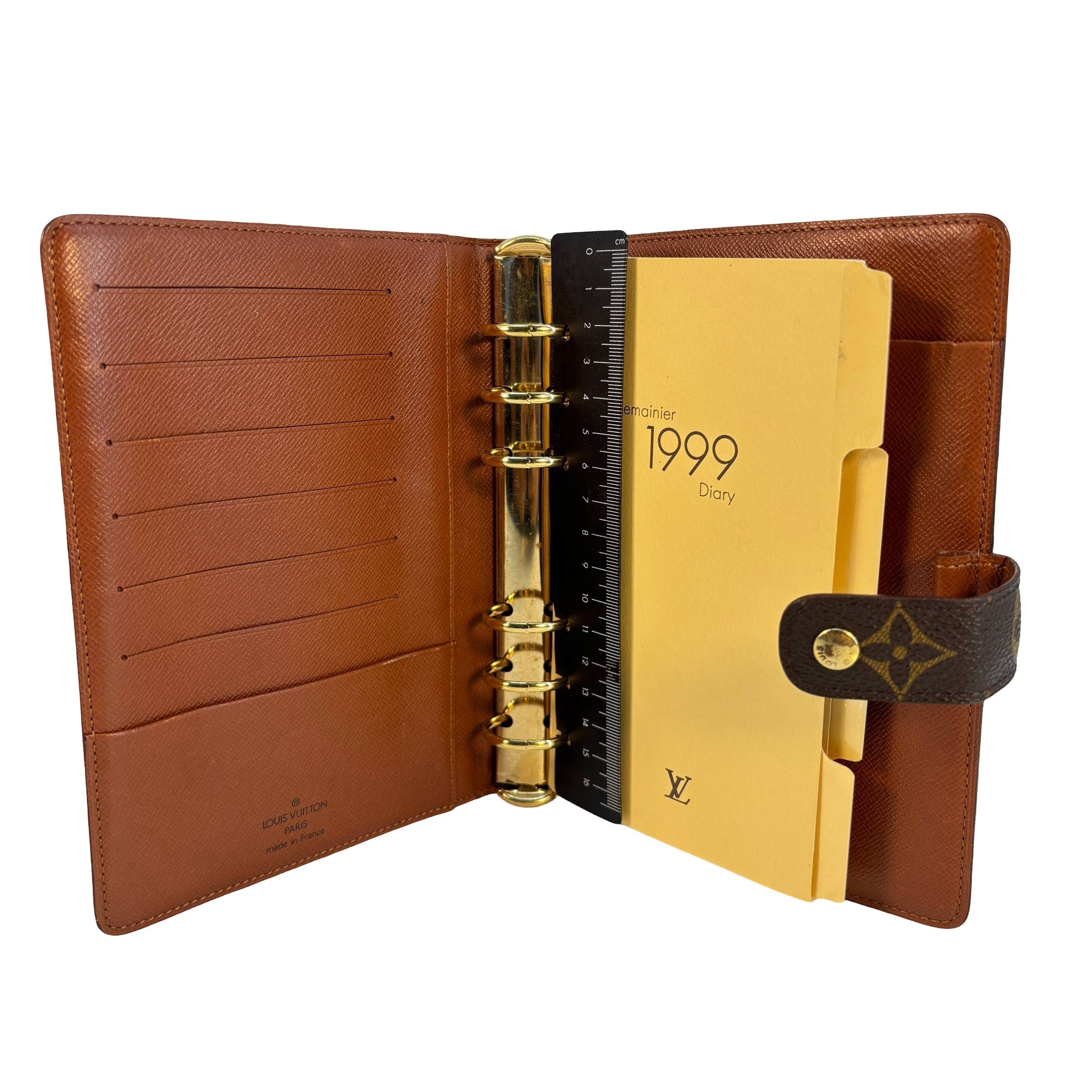 Louis Vuitton Agenda MM Braun Monogram Canvas