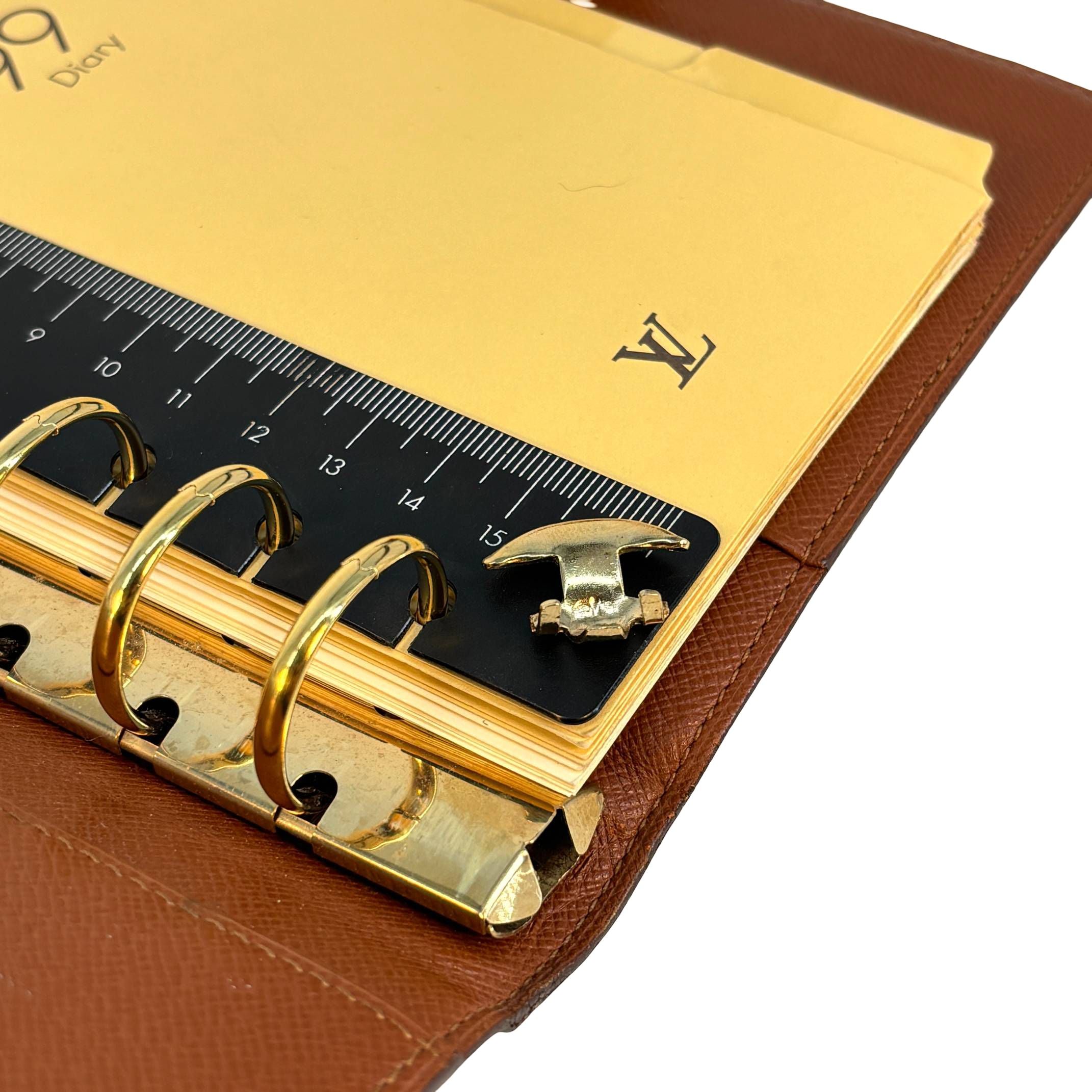Louis Vuitton Agenda MM Braun Monogram Canvas
