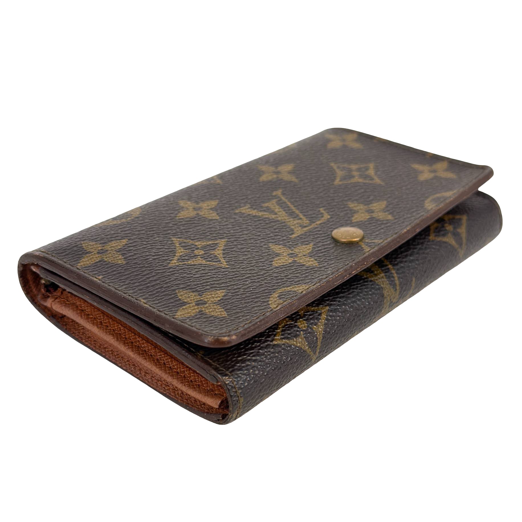 Louis Vuitton Petit Tresor Wallet Braun Monogram Canvas