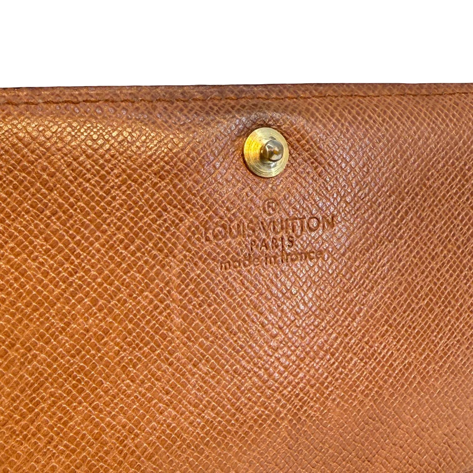 Louis Vuitton Petit Tresor Wallet Braun Monogram Canvas