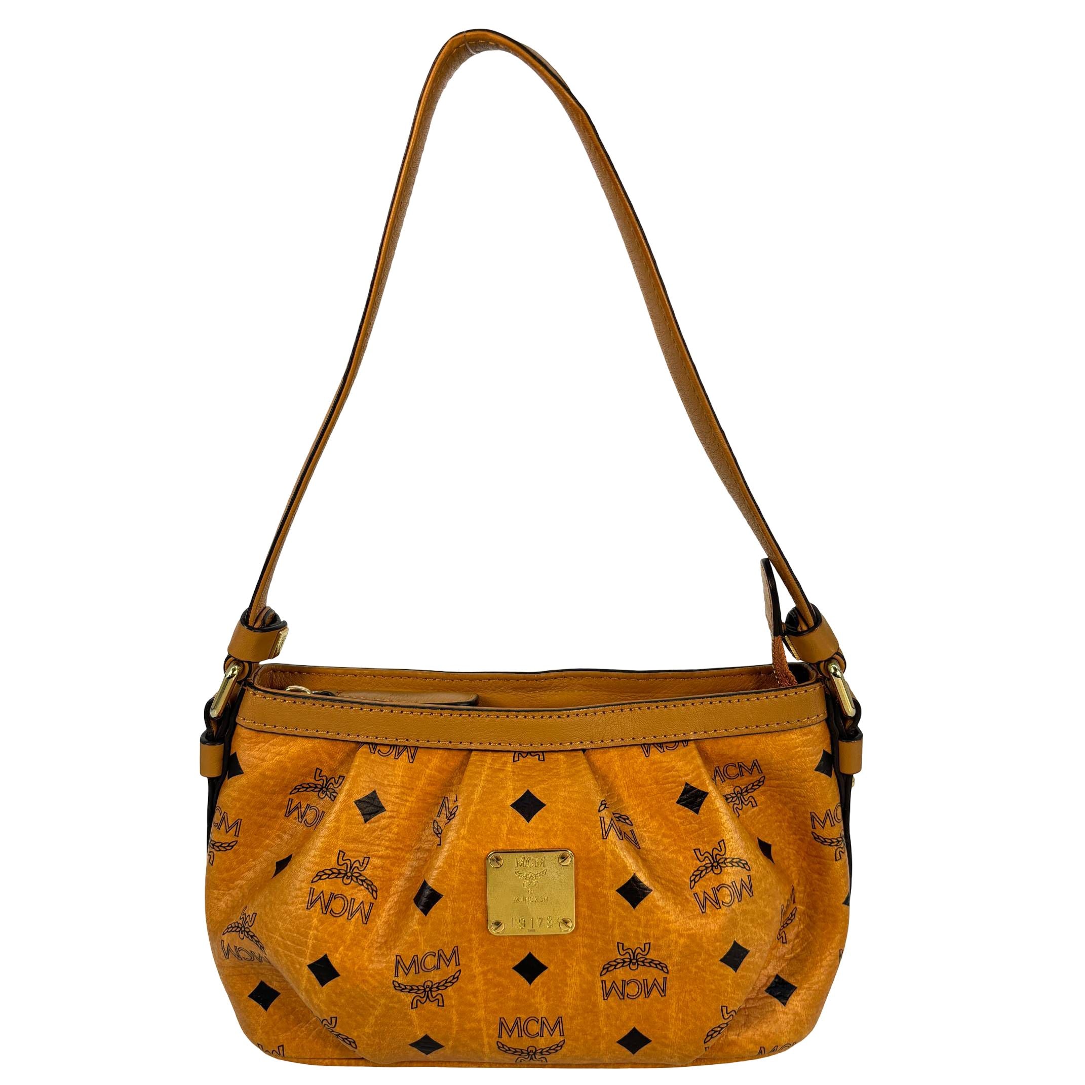 MCM Accessory Pochette Cognac Visetos Monogram