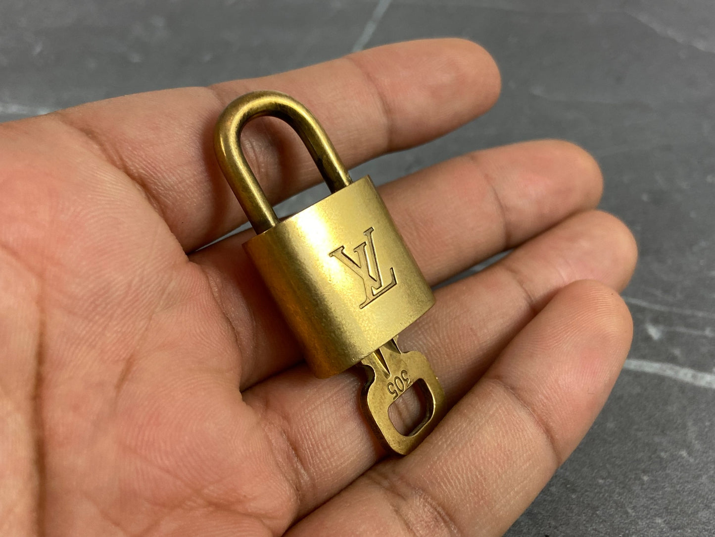 Louis Vuitton Lock Gold Tone No. 305