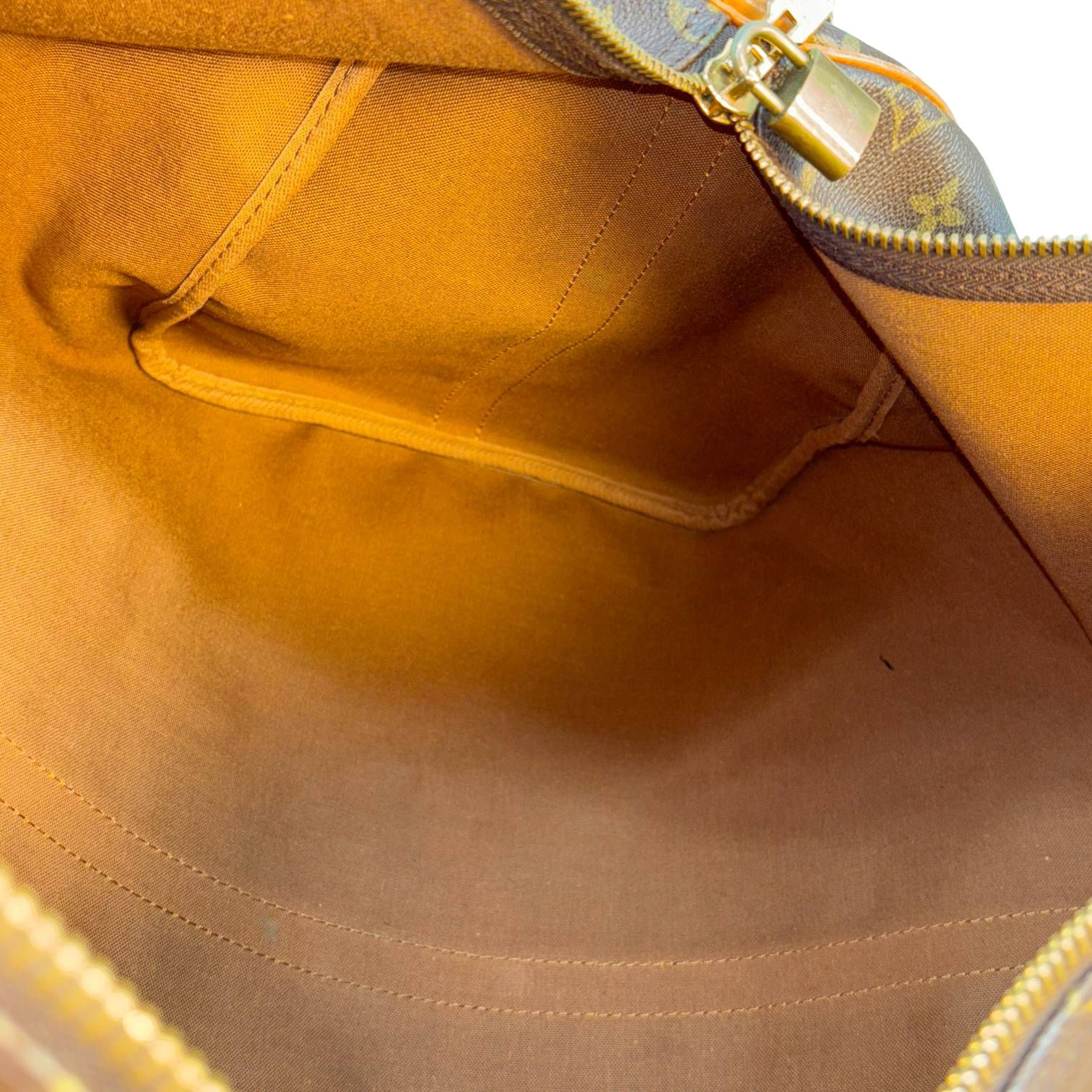 Louis Vuitton Keepall 55 Bandoulière Braun Monogram Canvas