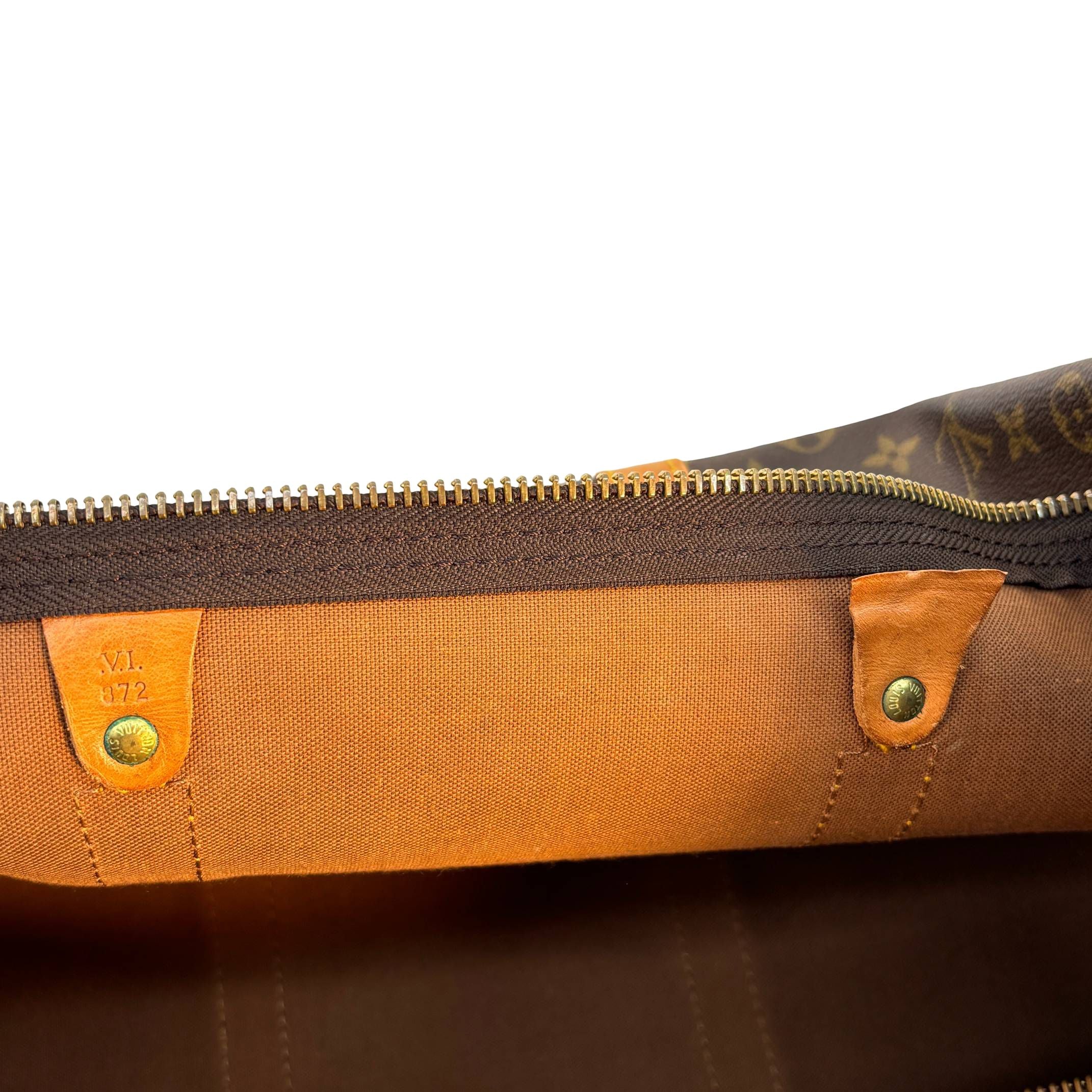 Louis Vuitton Keepall 55 Bandoulière Braun Monogram Canvas
