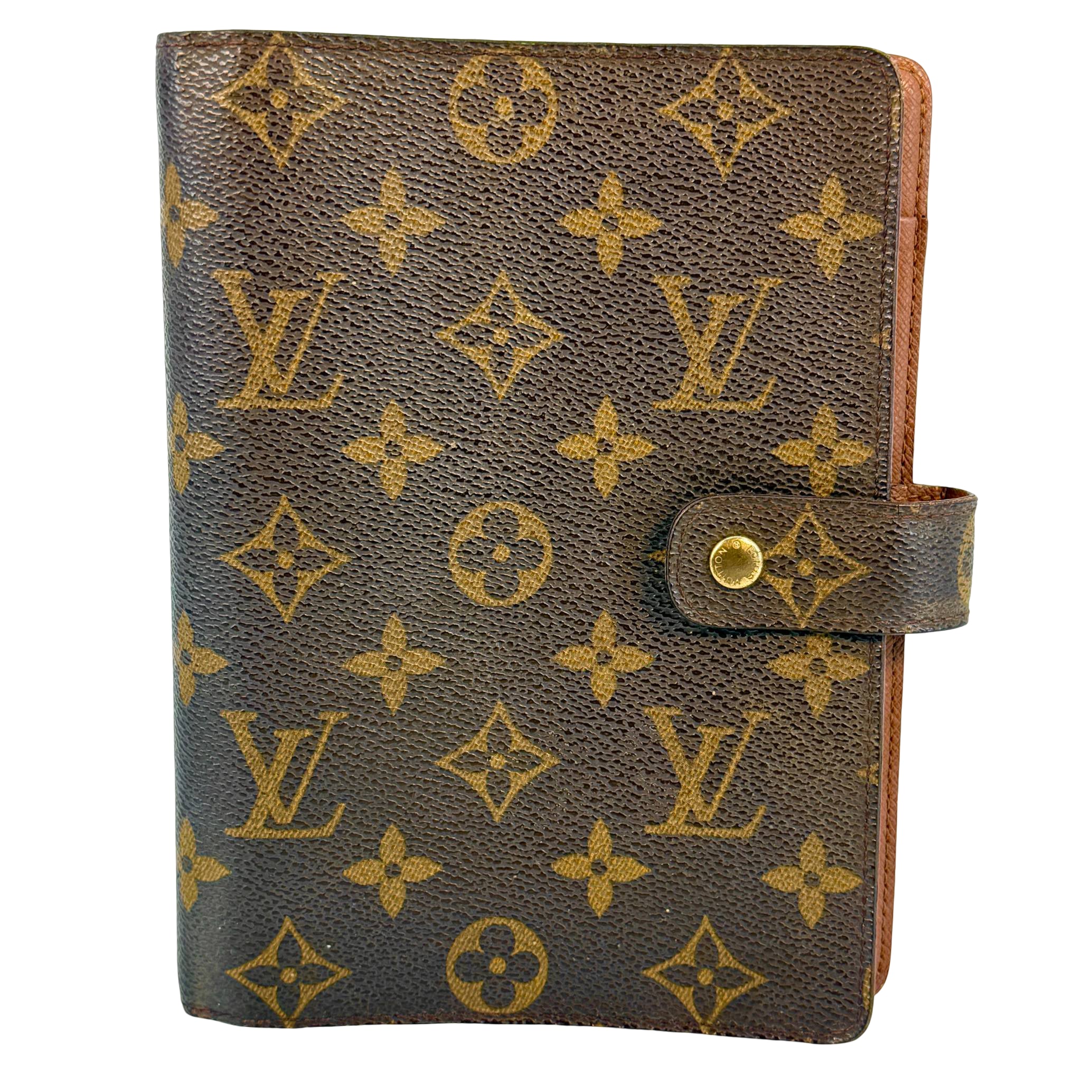 Louis Vuitton Agenda MM Braun Monogram Canvas