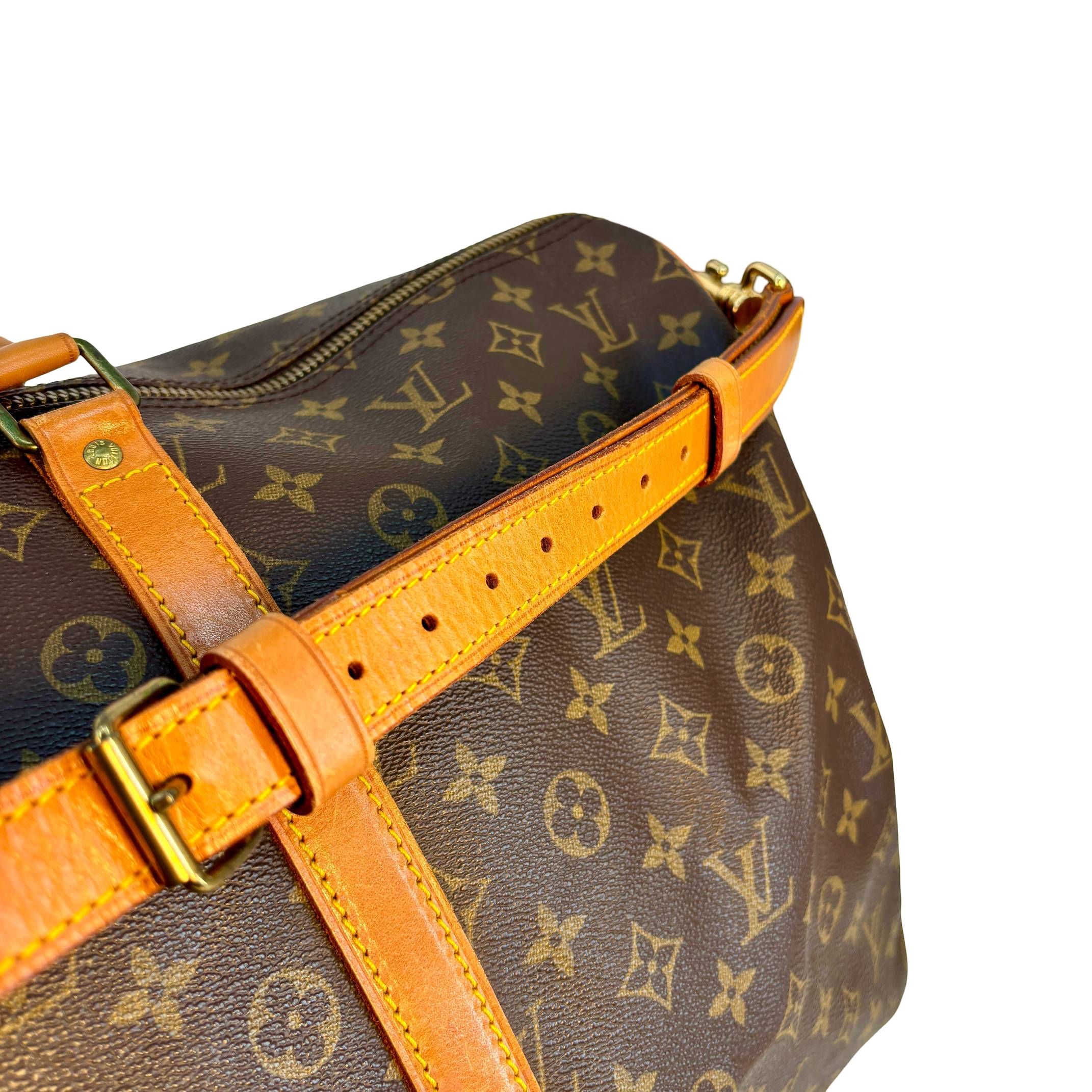 Louis Vuitton Keepall 55 Bandoulière Braun Monogram Canvas
