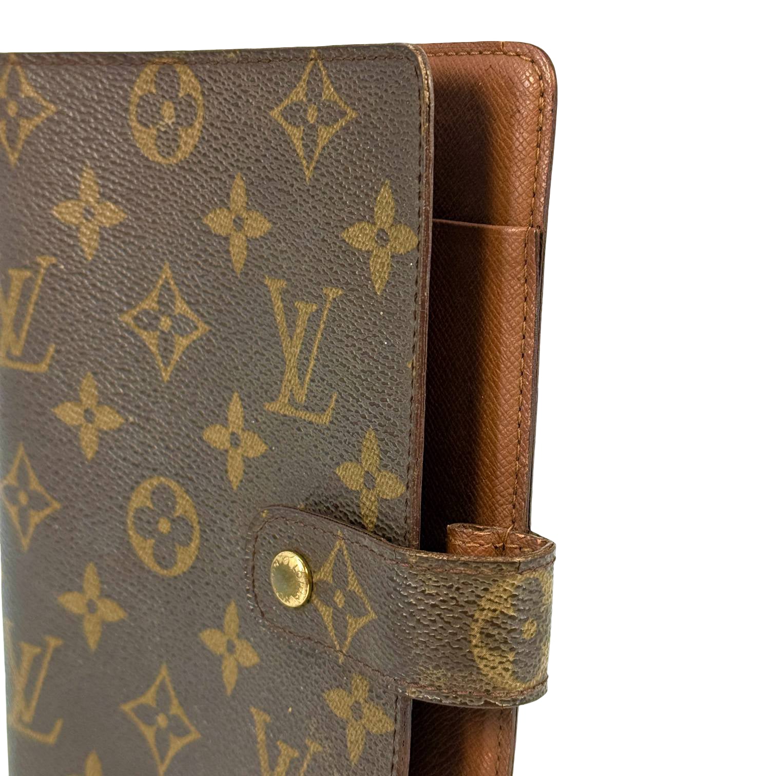 Louis Vuitton Agenda MM Braun Monogram Canvas