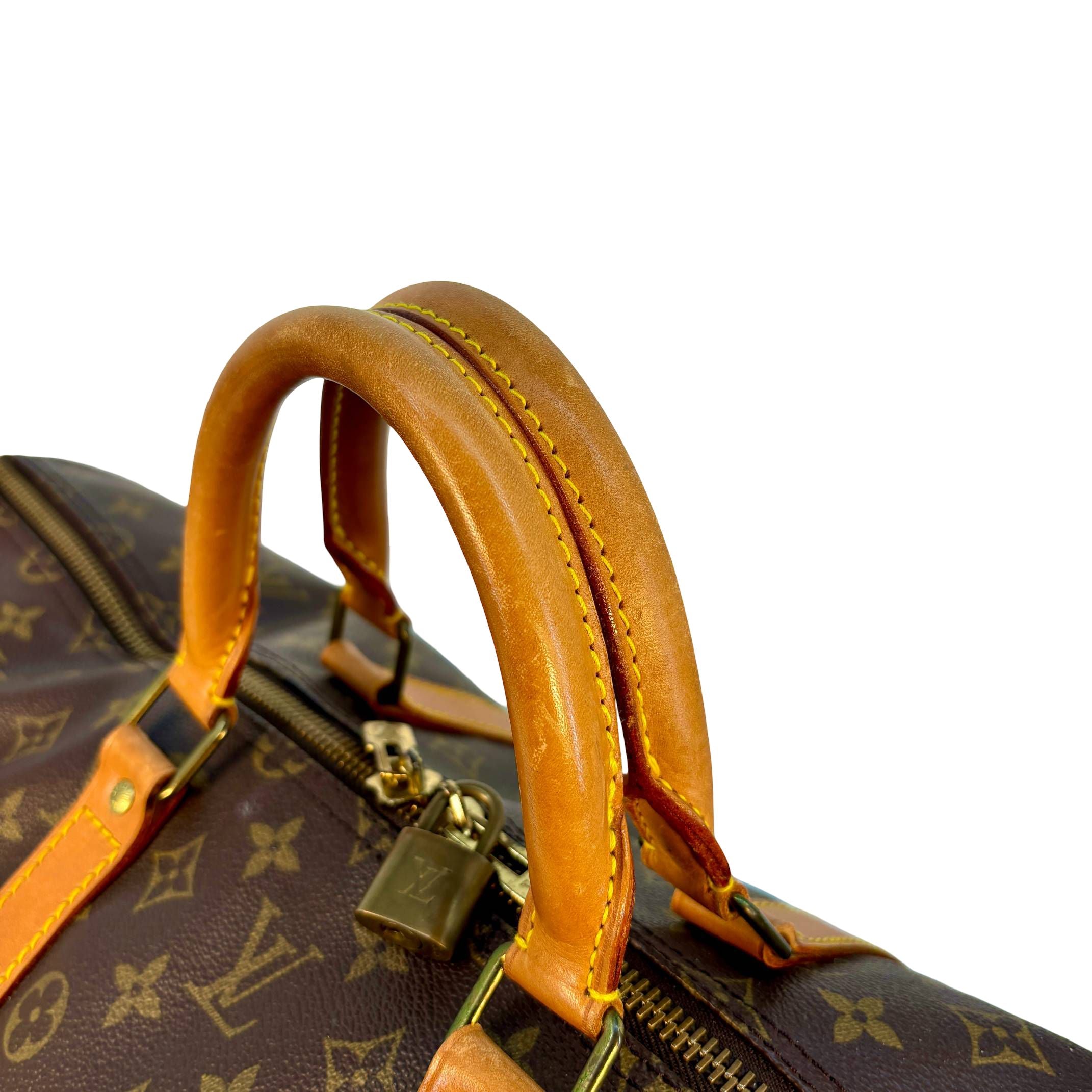 Louis Vuitton Keepall 55 Bandoulière Braun Monogram Canvas