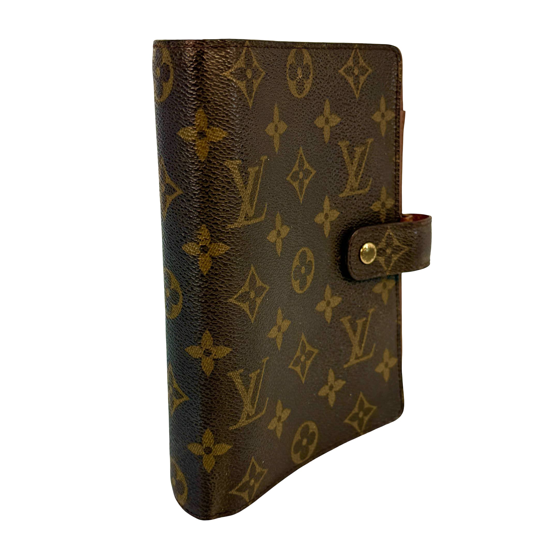 Louis Vuitton Agenda MM Braun Monogram Canvas