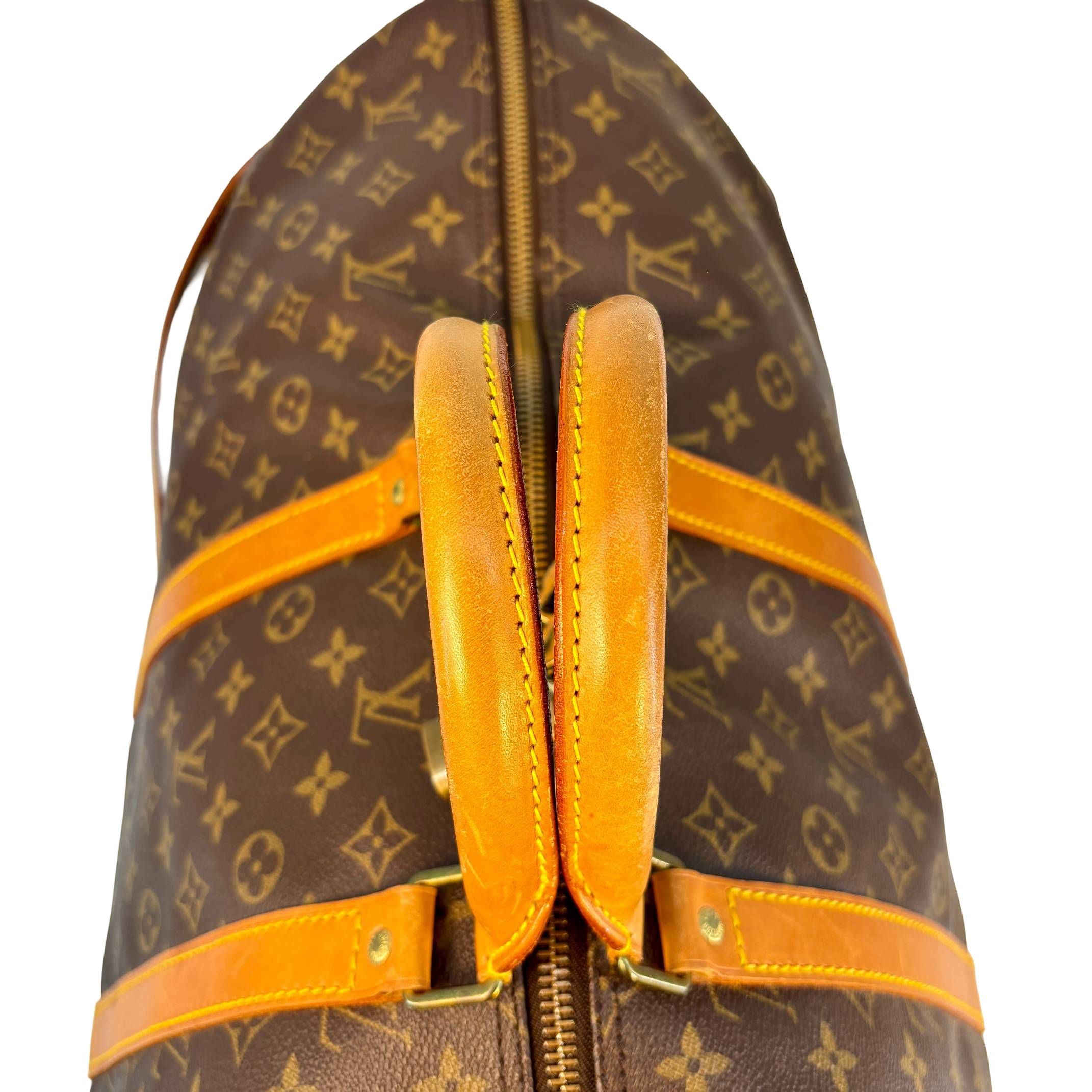 Louis Vuitton Keepall 55 Bandoulière Braun Monogram Canvas