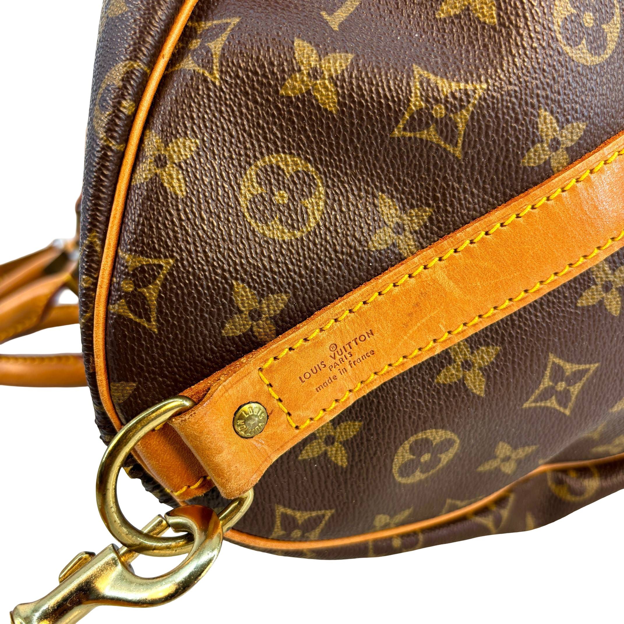 Louis Vuitton Keepall 55 Bandoulière Braun Monogram Canvas