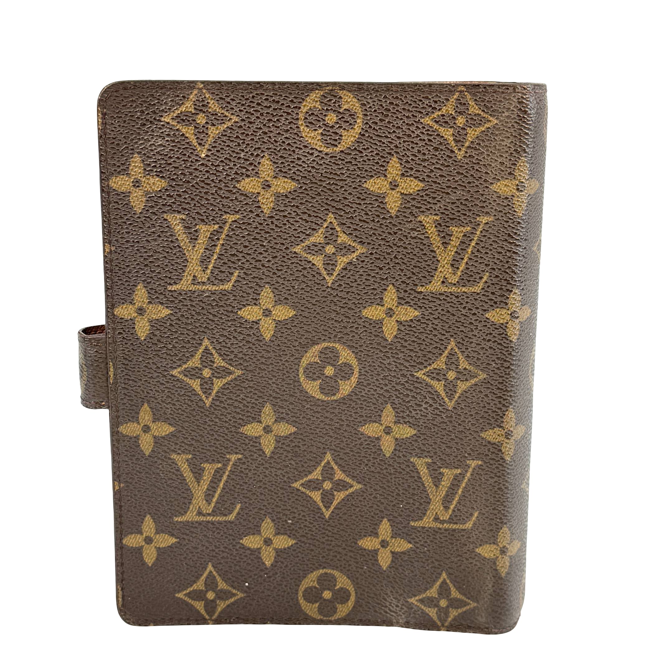 Louis Vuitton Agenda MM Braun Monogram Canvas