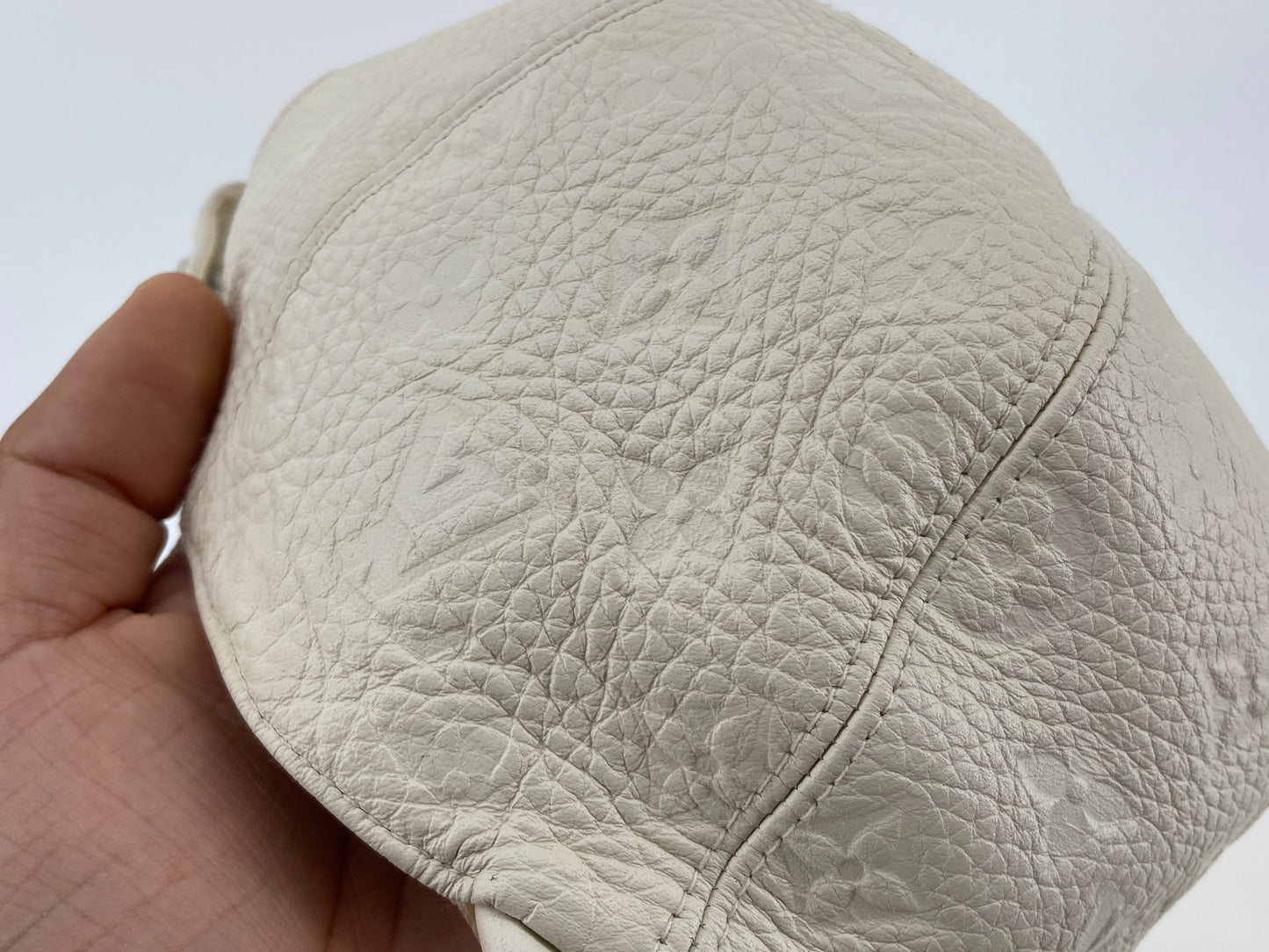 Louis Vuitton x Virgil Abloh 1.0 Cap White Empreinte Leather
