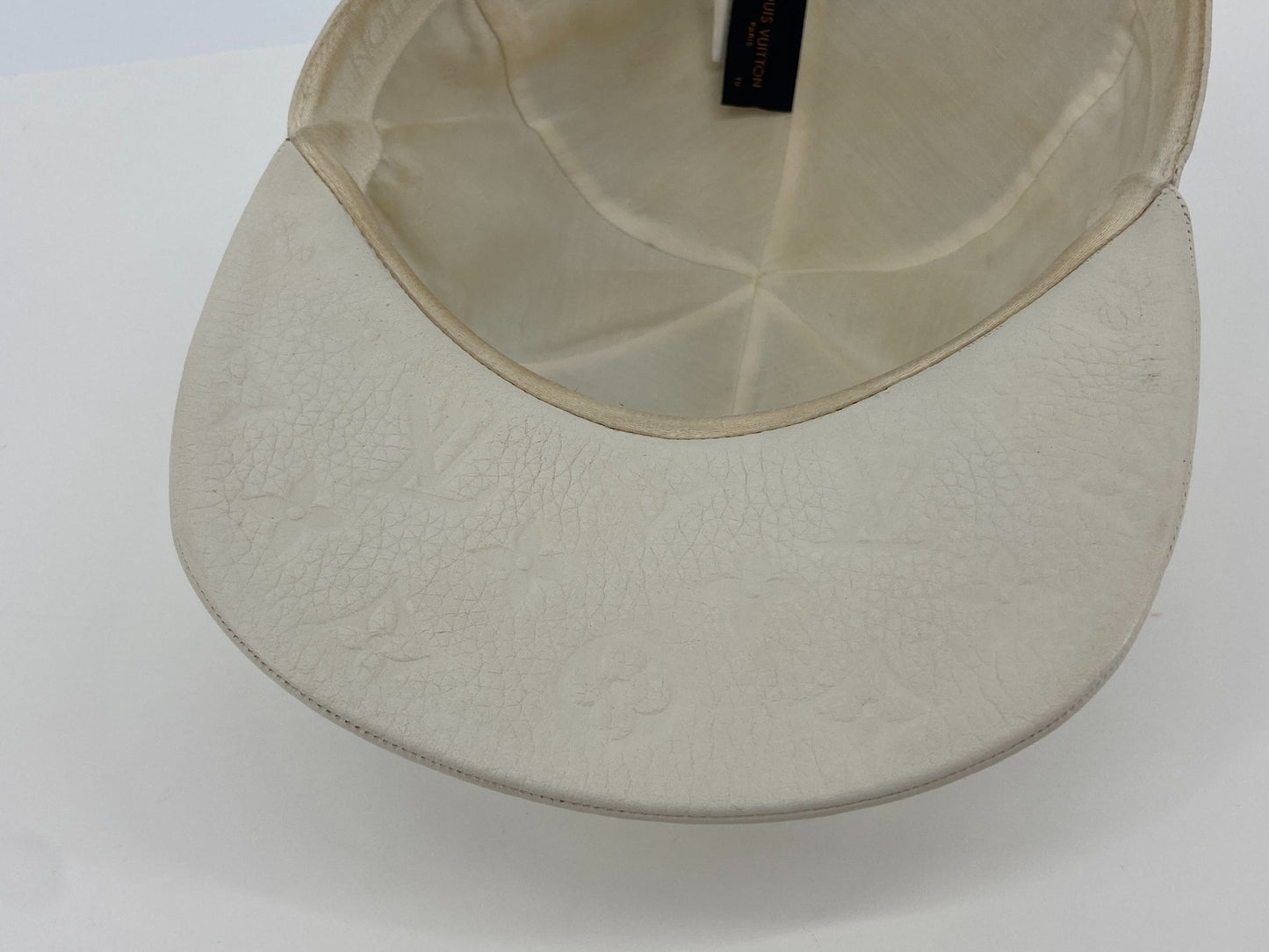 Louis Vuitton x Virgil Abloh 1.0 Cap White Empreinte Leather