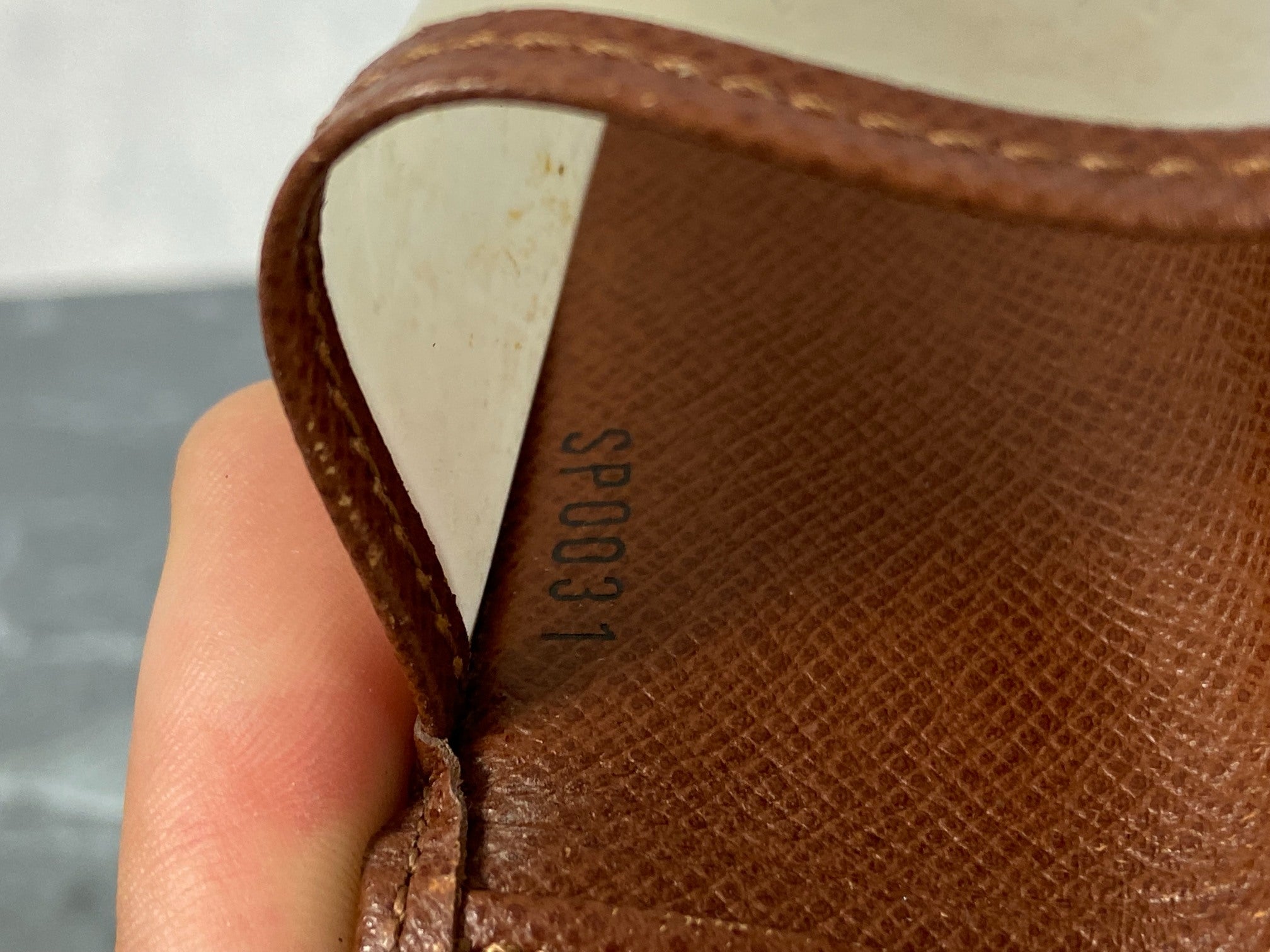 Louis Vuitton Card Case Brown Taiga Leather