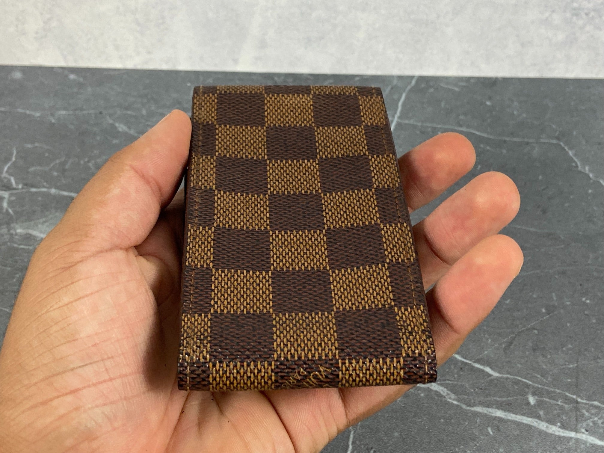 Louis Vuitton Cigarette Case Damier Ebene Canvas