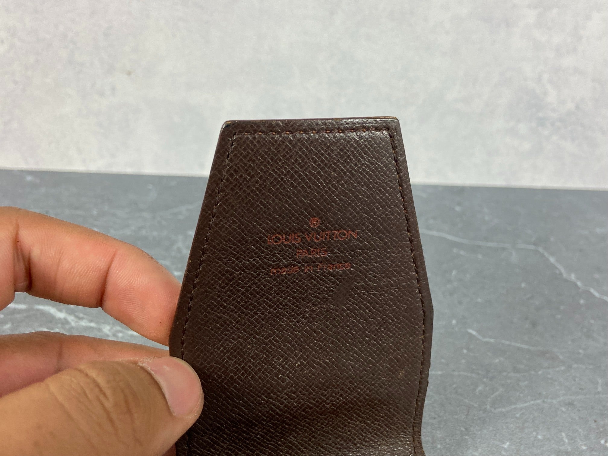 Louis Vuitton Cigarette Case Damier Ebene Canvas