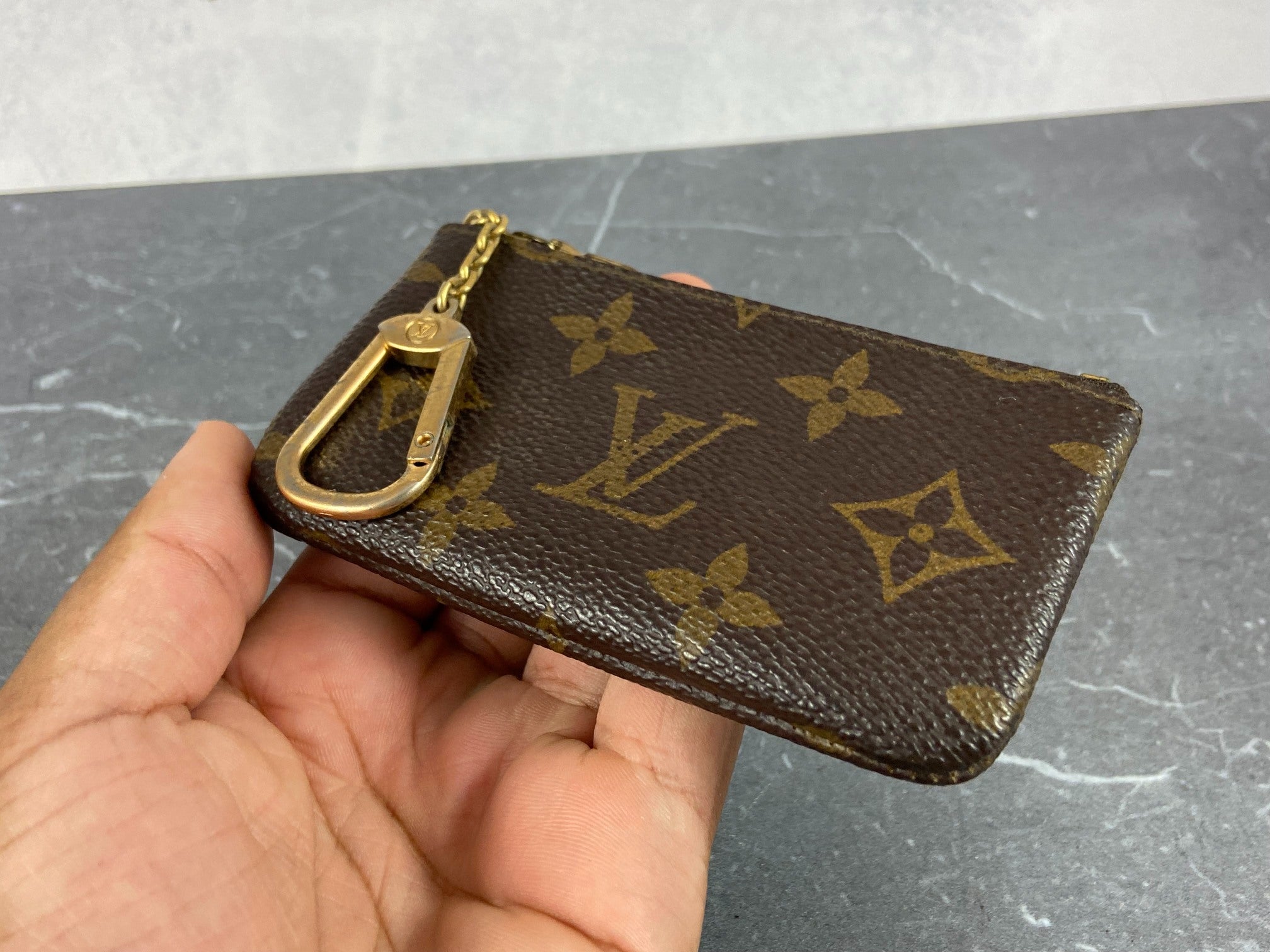 Louis Vuitton Pochette Cles Key Pouch Monogram Canvas