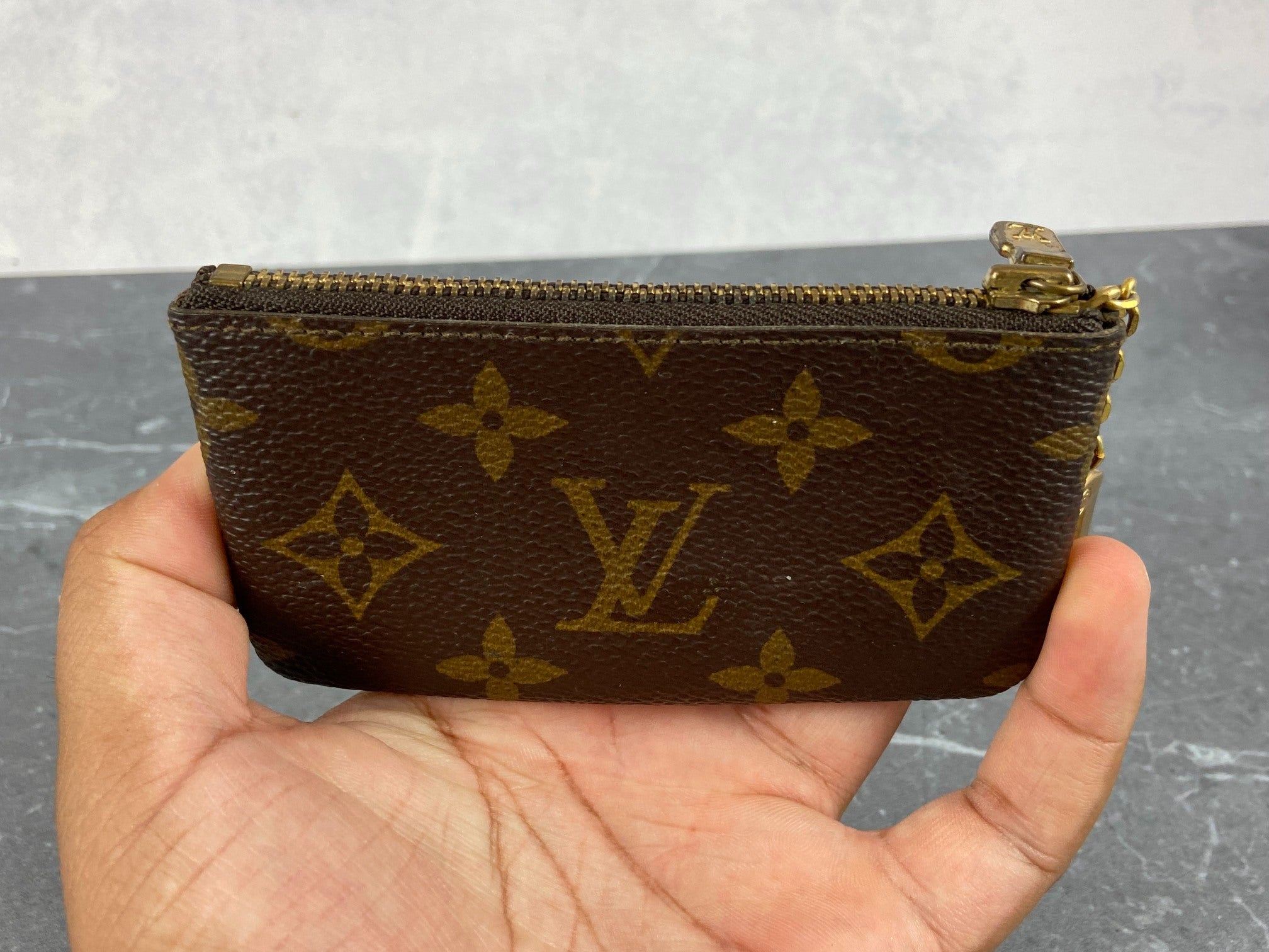 Louis Vuitton Pochette Cles Key Pouch Monogram Canvas