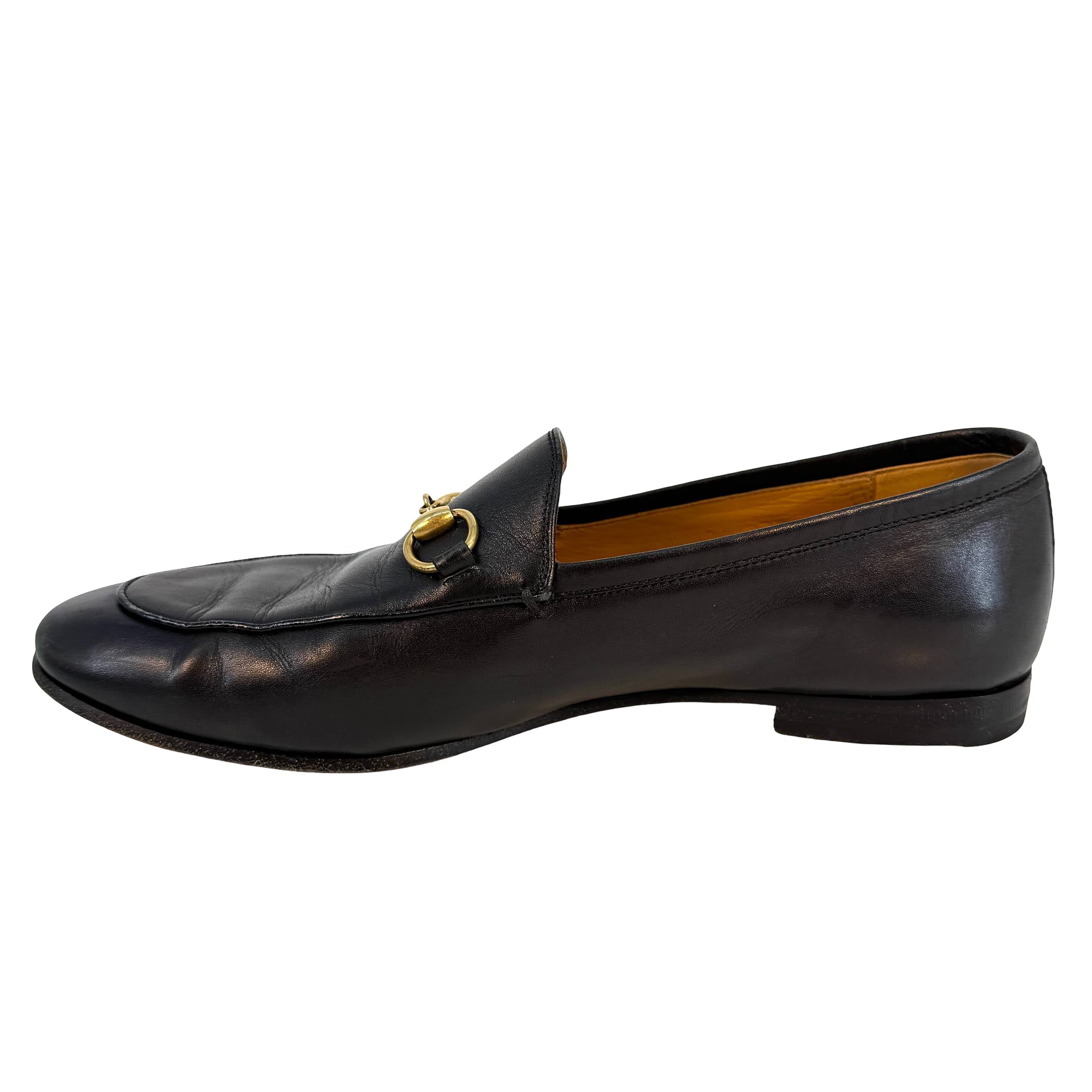 Gucci Jordaan Loafer Gr. 37 1/2 Schwarz Leder