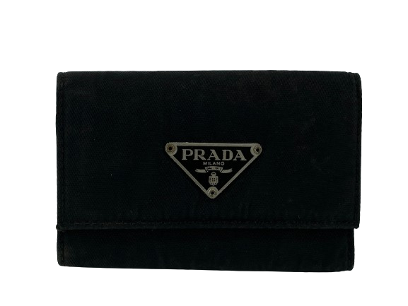 Prada M222 Tessuto Key Holder Black