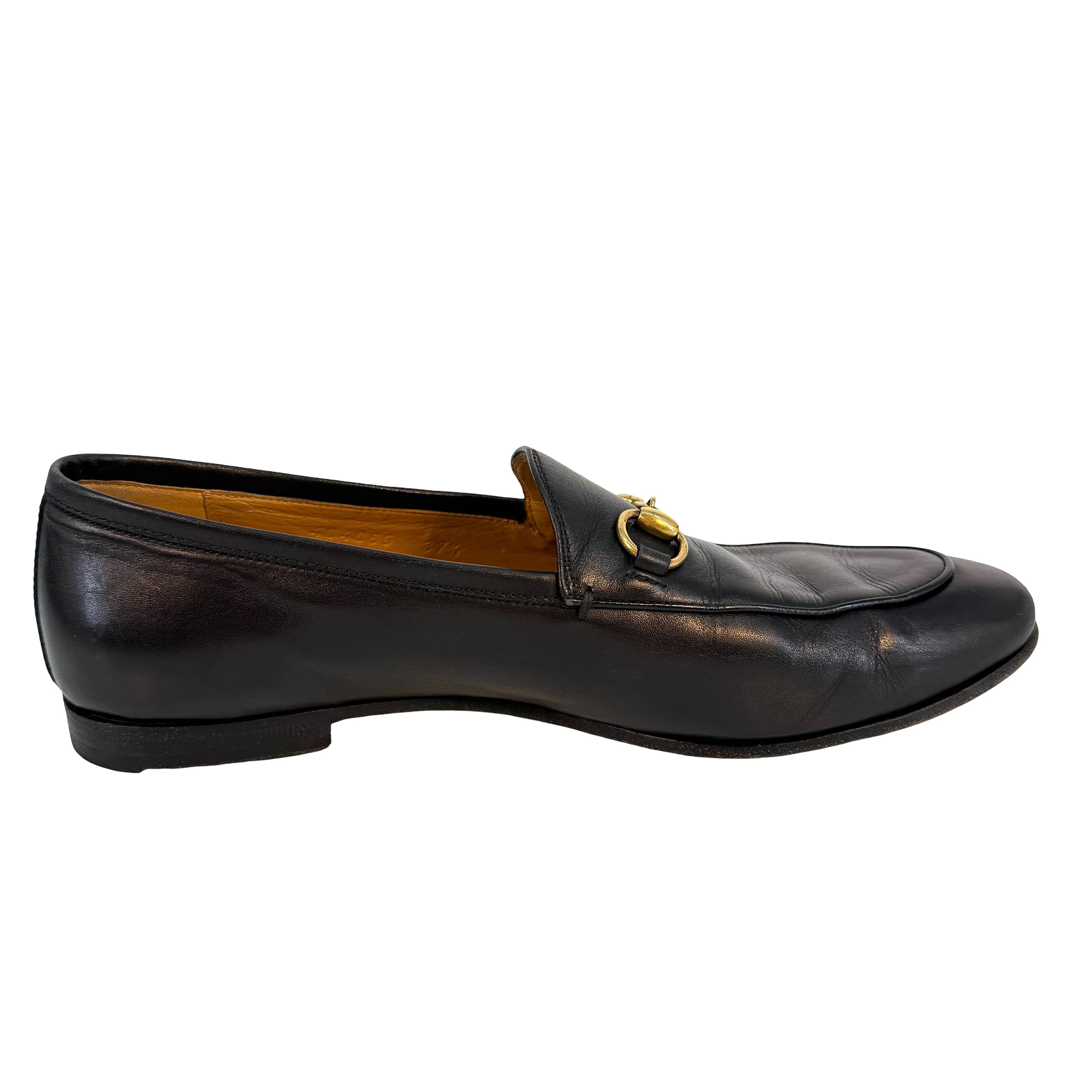 Gucci Jordaan Loafer Gr. 37 1/2 Schwarz Leder