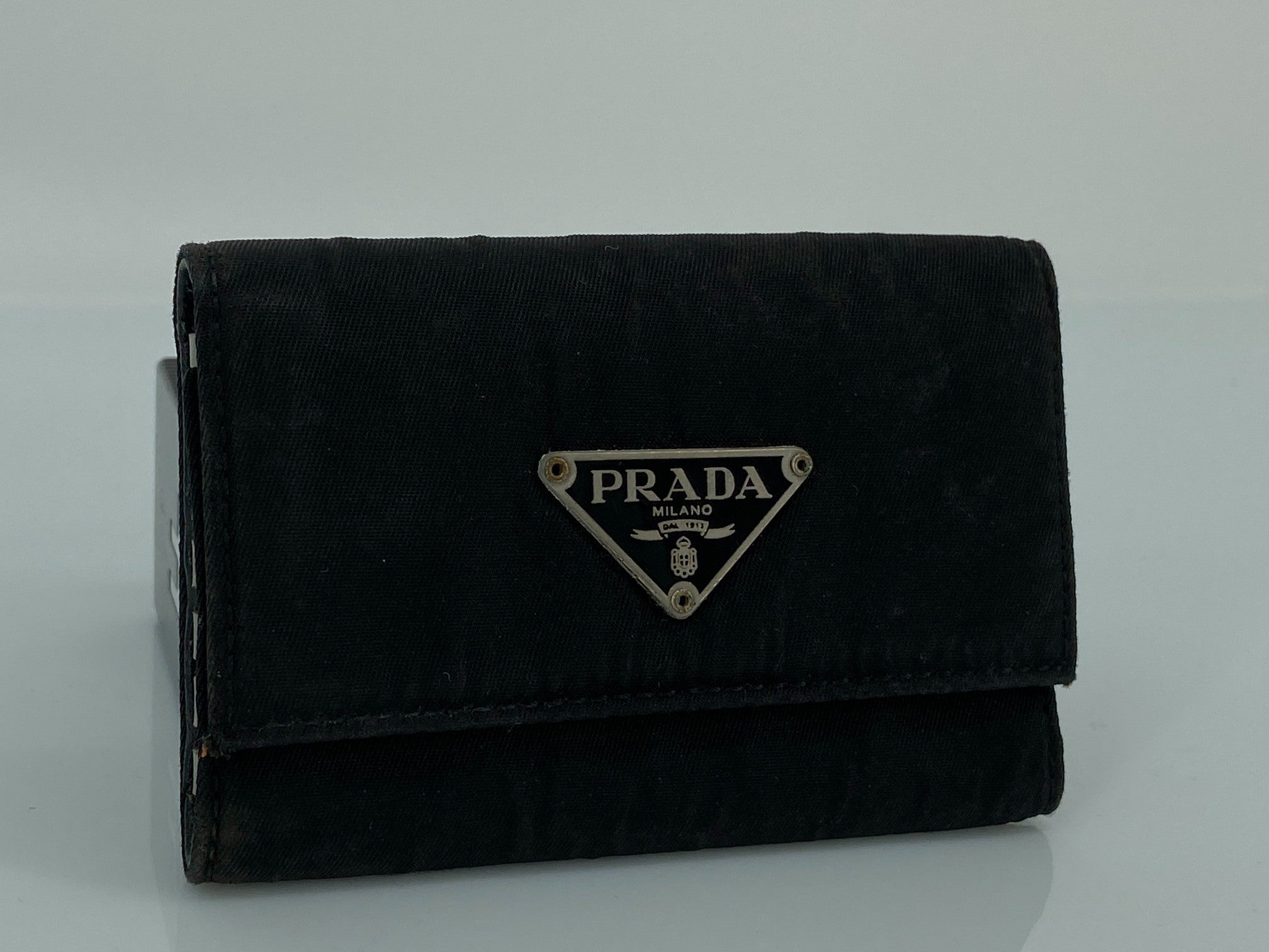 Prada M222 Tessuto Key Holder Black