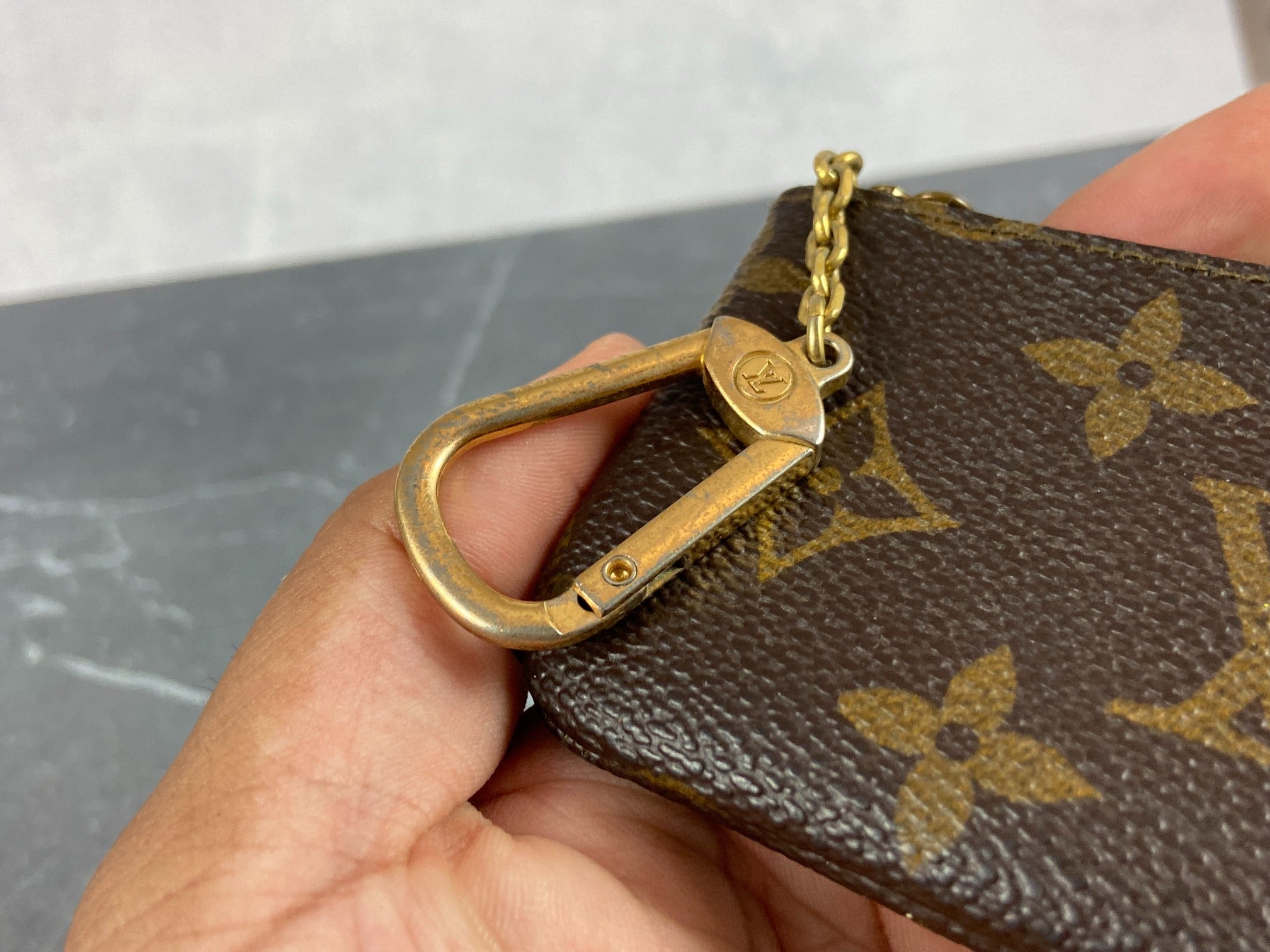 Louis Vuitton Pochette Cles Key Pouch Monogram Canvas