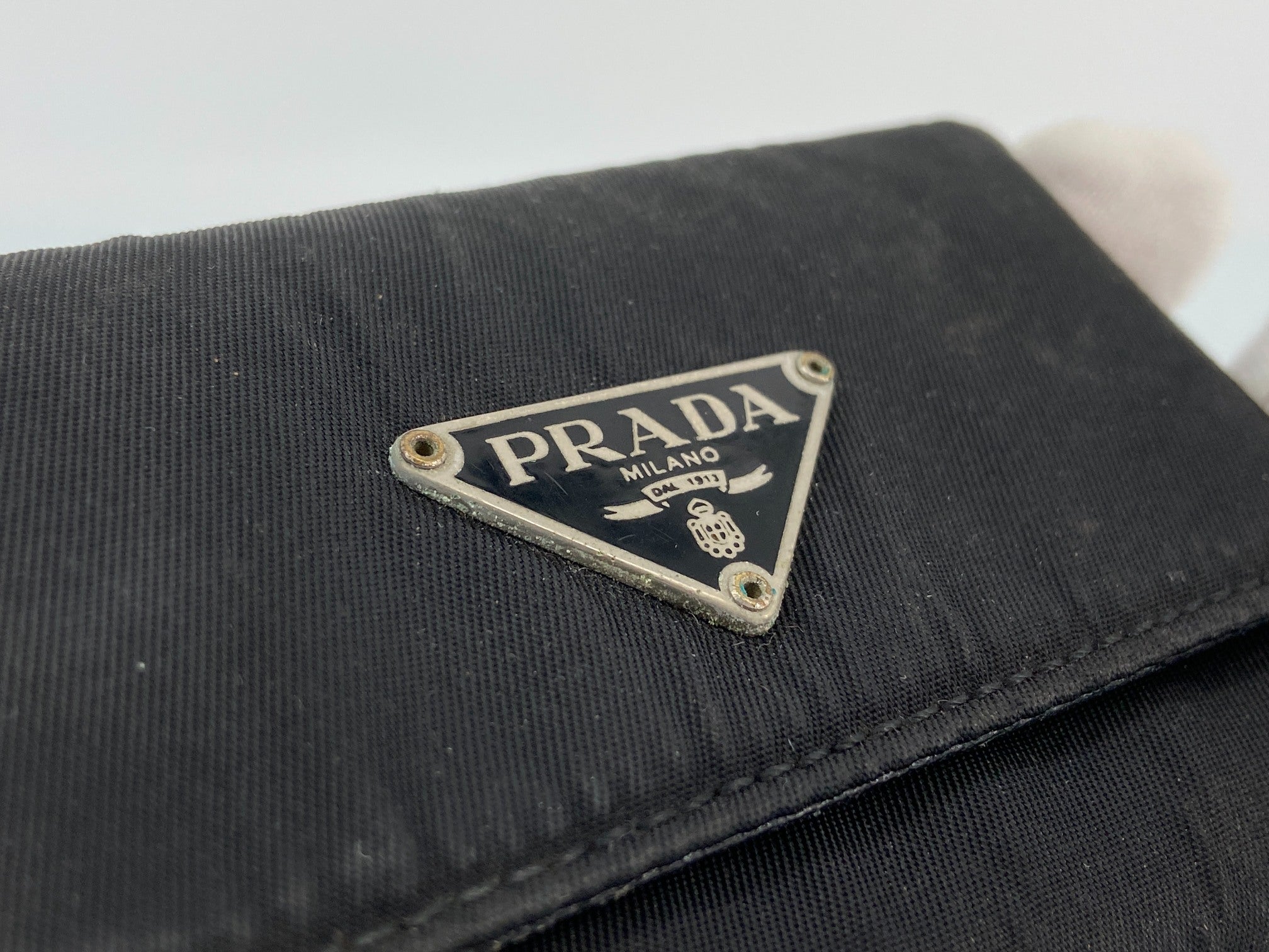 Prada M222 Tessuto Key Holder Black