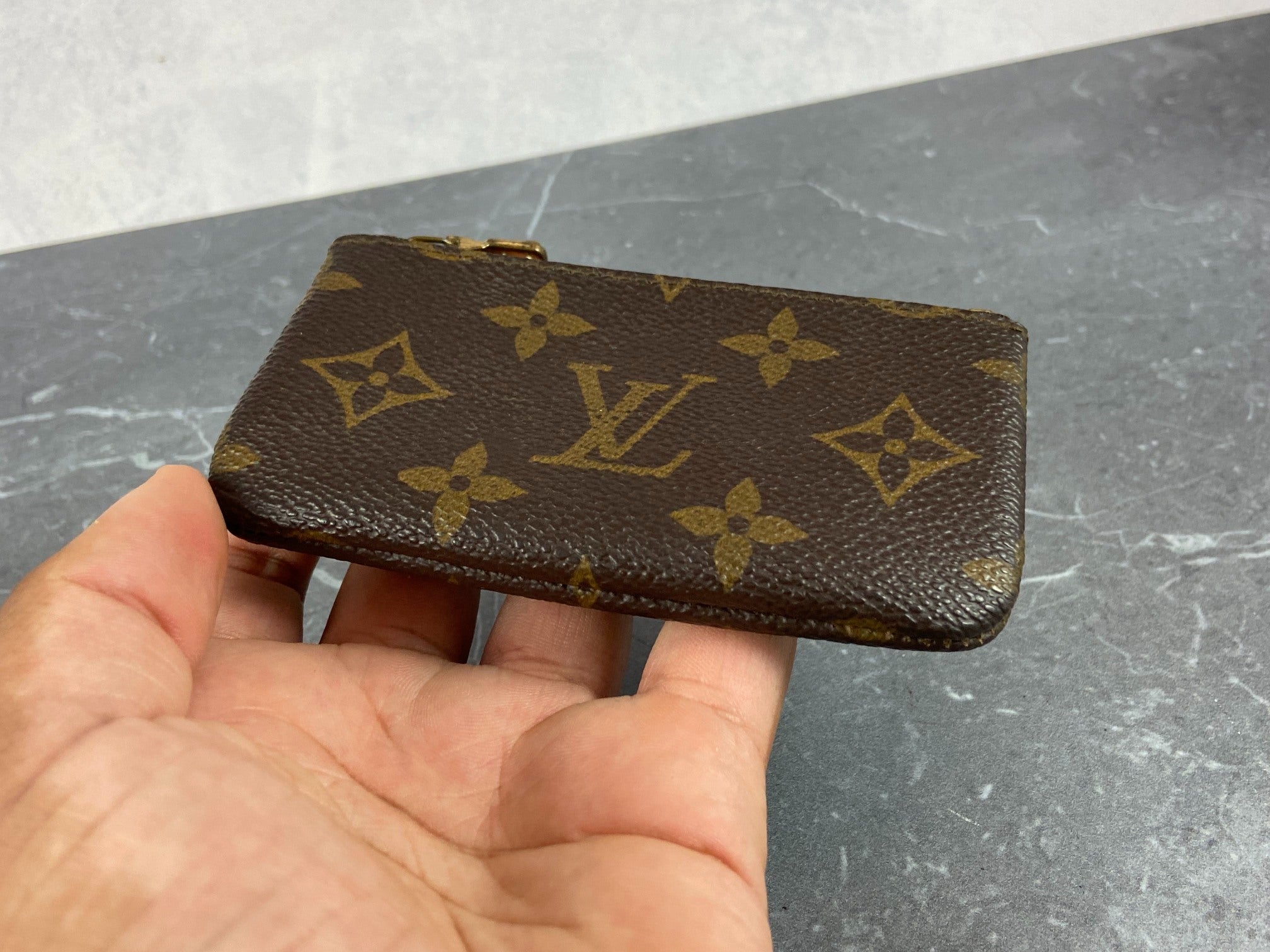 Louis Vuitton Pochette Cles Key Pouch Monogram Canvas