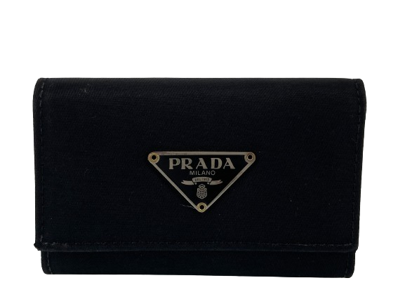 Prada M222 Tessuto Key Holder Black