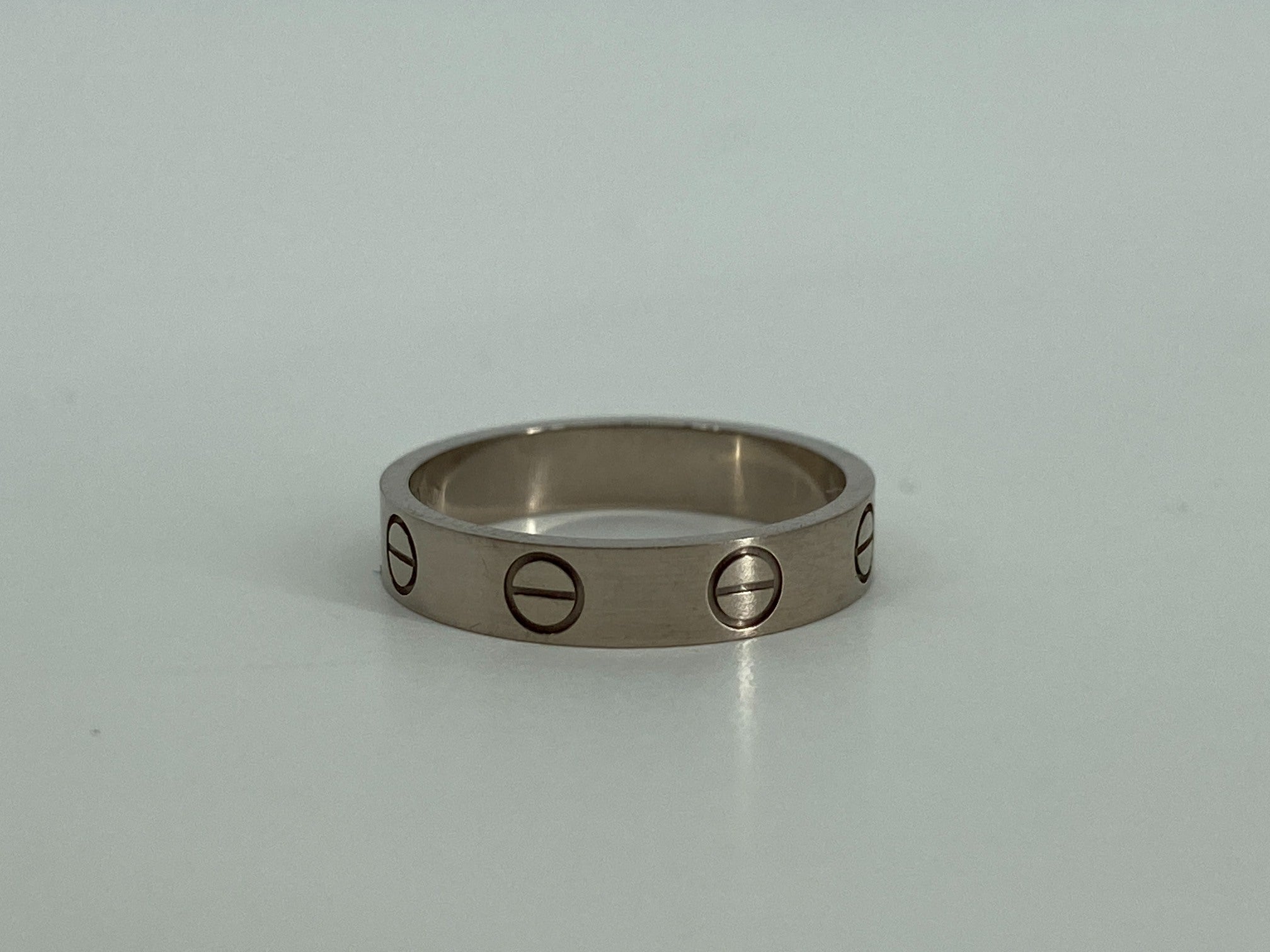 Cartier Love Ring White Gold Size 50 inc. Box