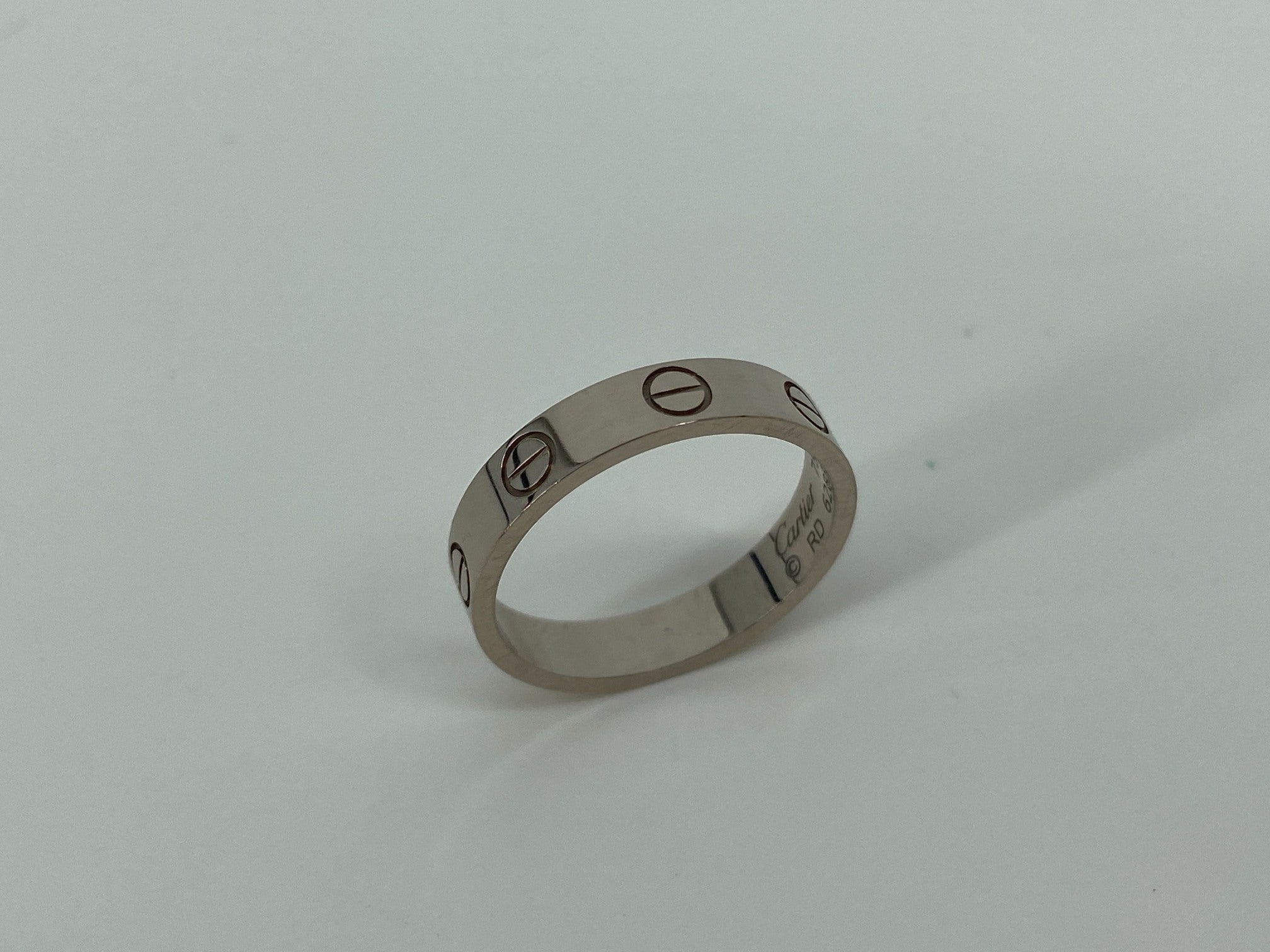 Cartier Love Ring White Gold Size 50 inc. Box